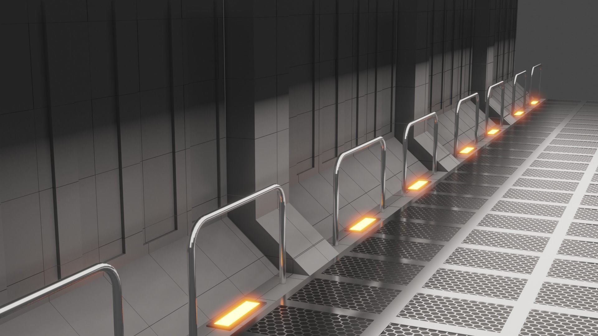 3D Sci fi Hallway free 3D model | CGTrader