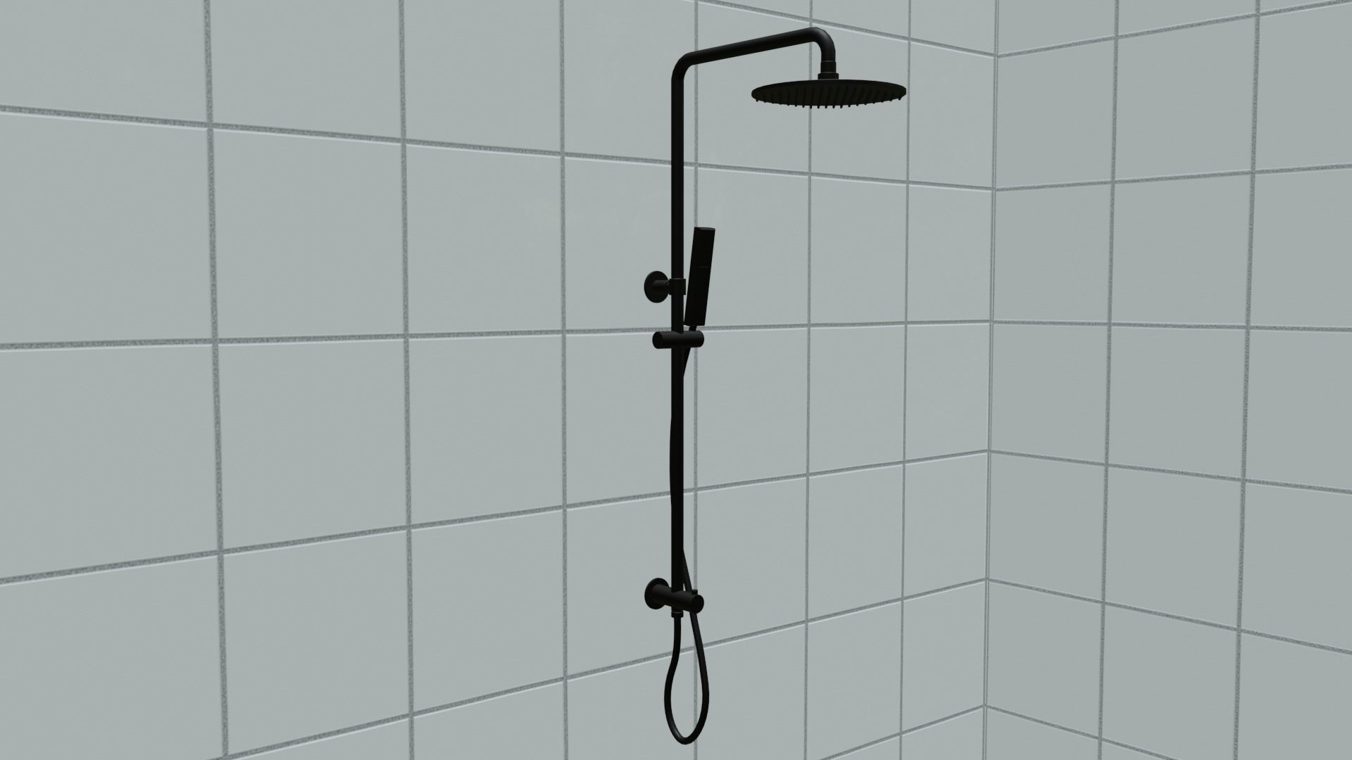 Highquality modern shower head 3D asset CGTrader