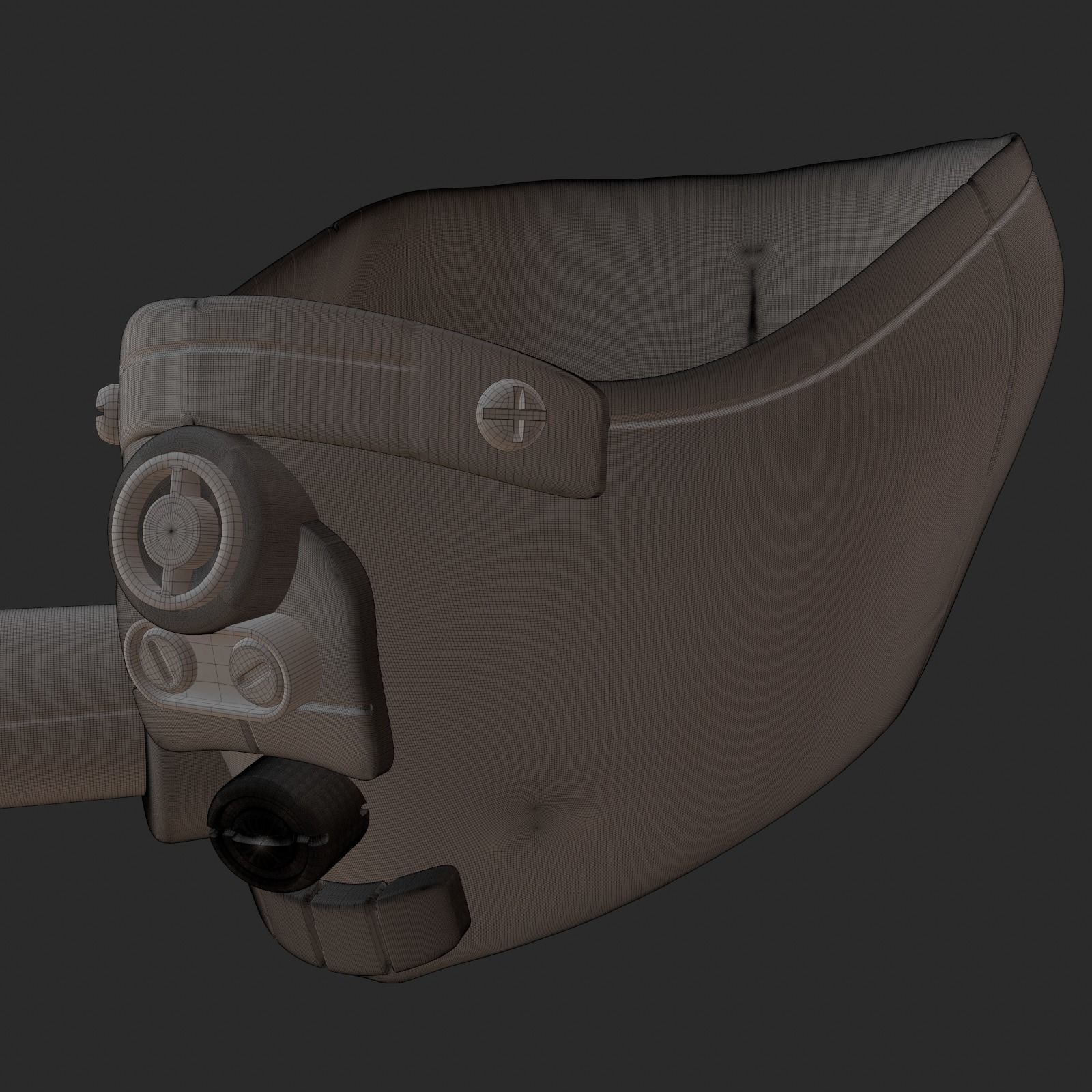 High quality gas mask helmet high poly scifi sculpt 3d printable 3D ...