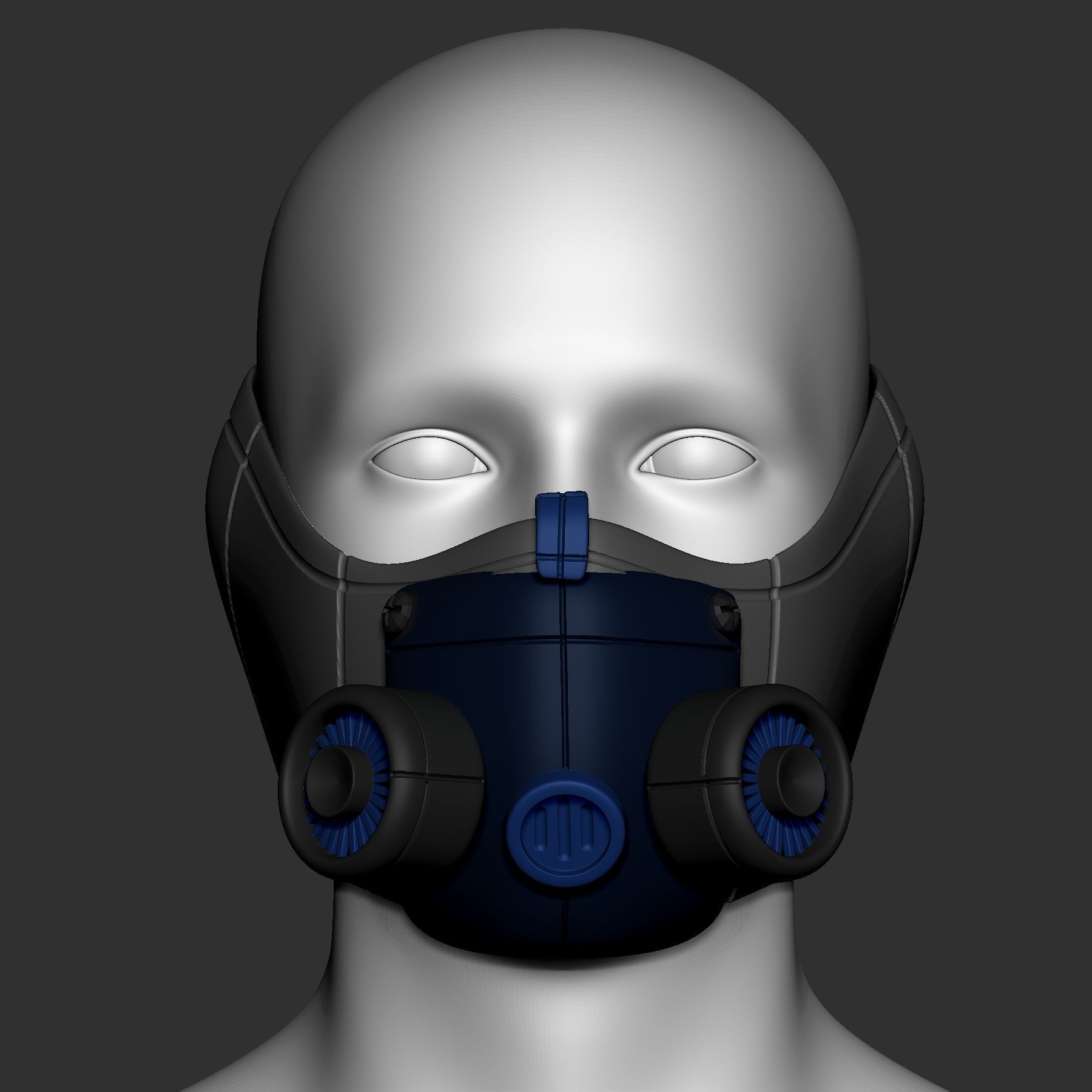 gas mask helmet high poly sculpt 3d printable 3D model 3D model | CGTrader