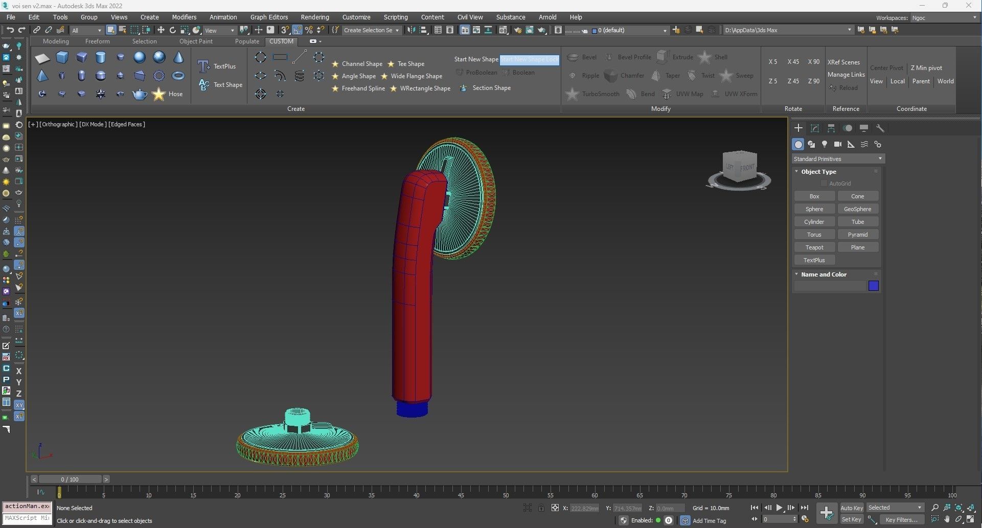 Basic shower head 3D model 3D printable | CGTrader