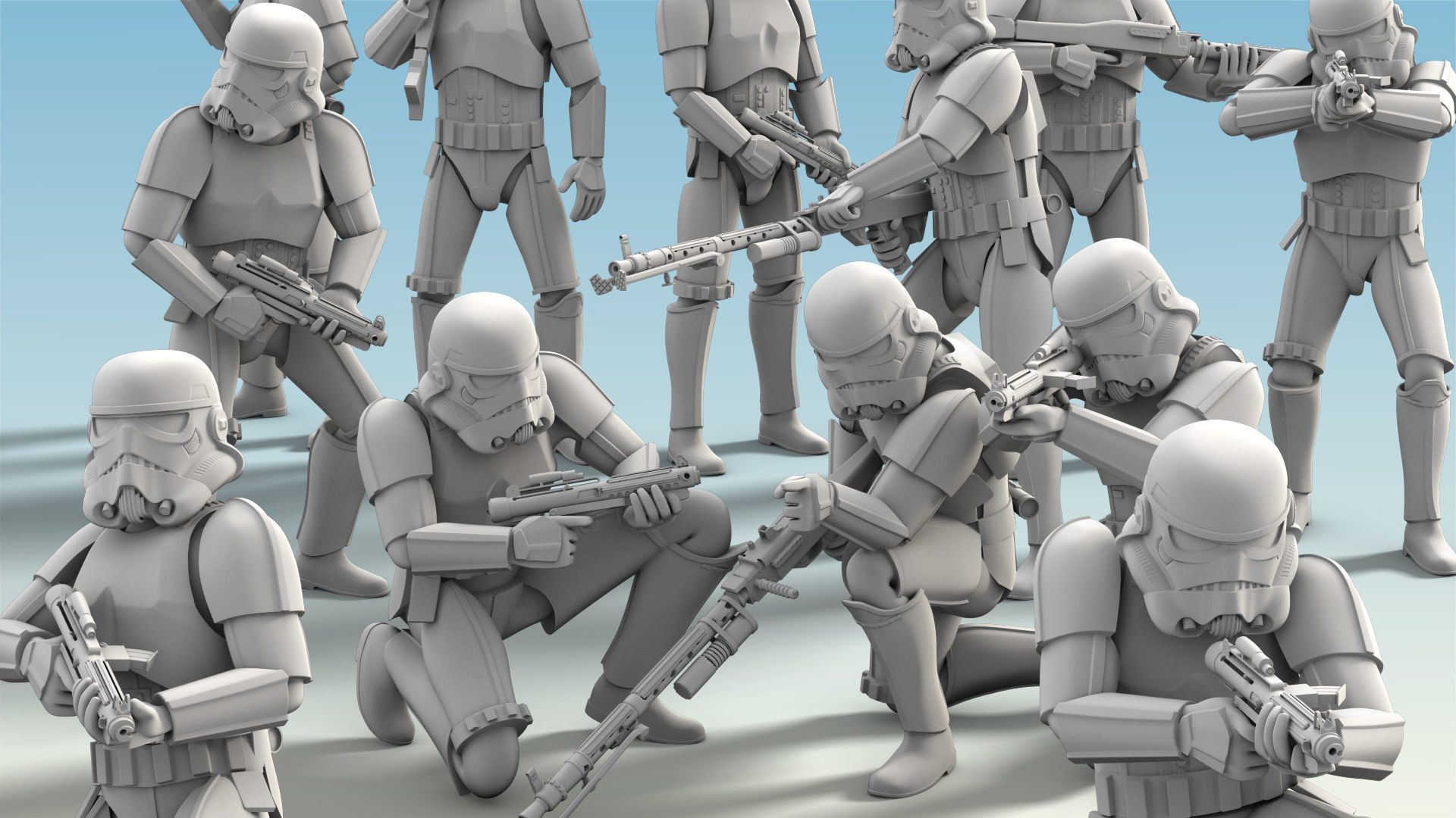 26 Figure Stormtrooper Printable Set-04 3D Model Collection | CGTrader