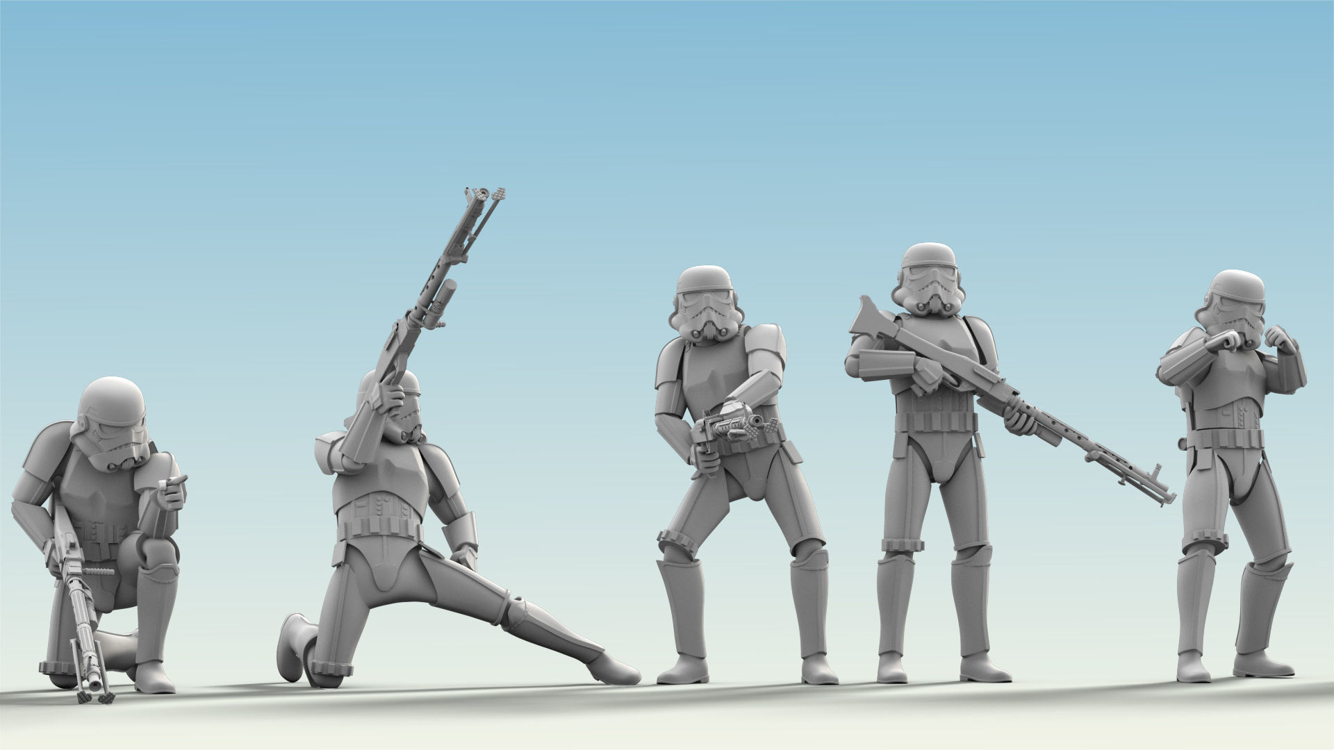 26 Figure Stormtrooper Printable Set-04 3D Model Collection | CGTrader