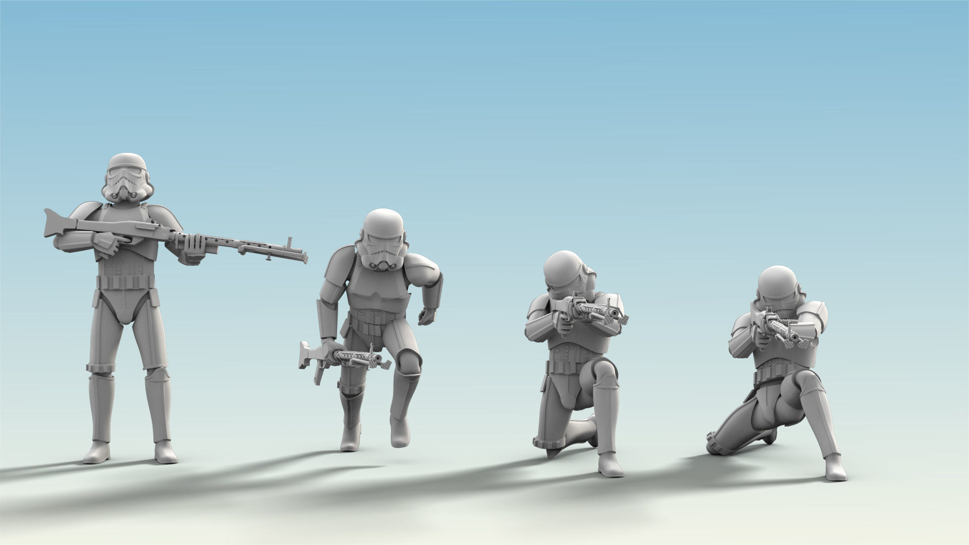 26 Figure Stormtrooper Printable Set-04 3D Model Collection | CGTrader