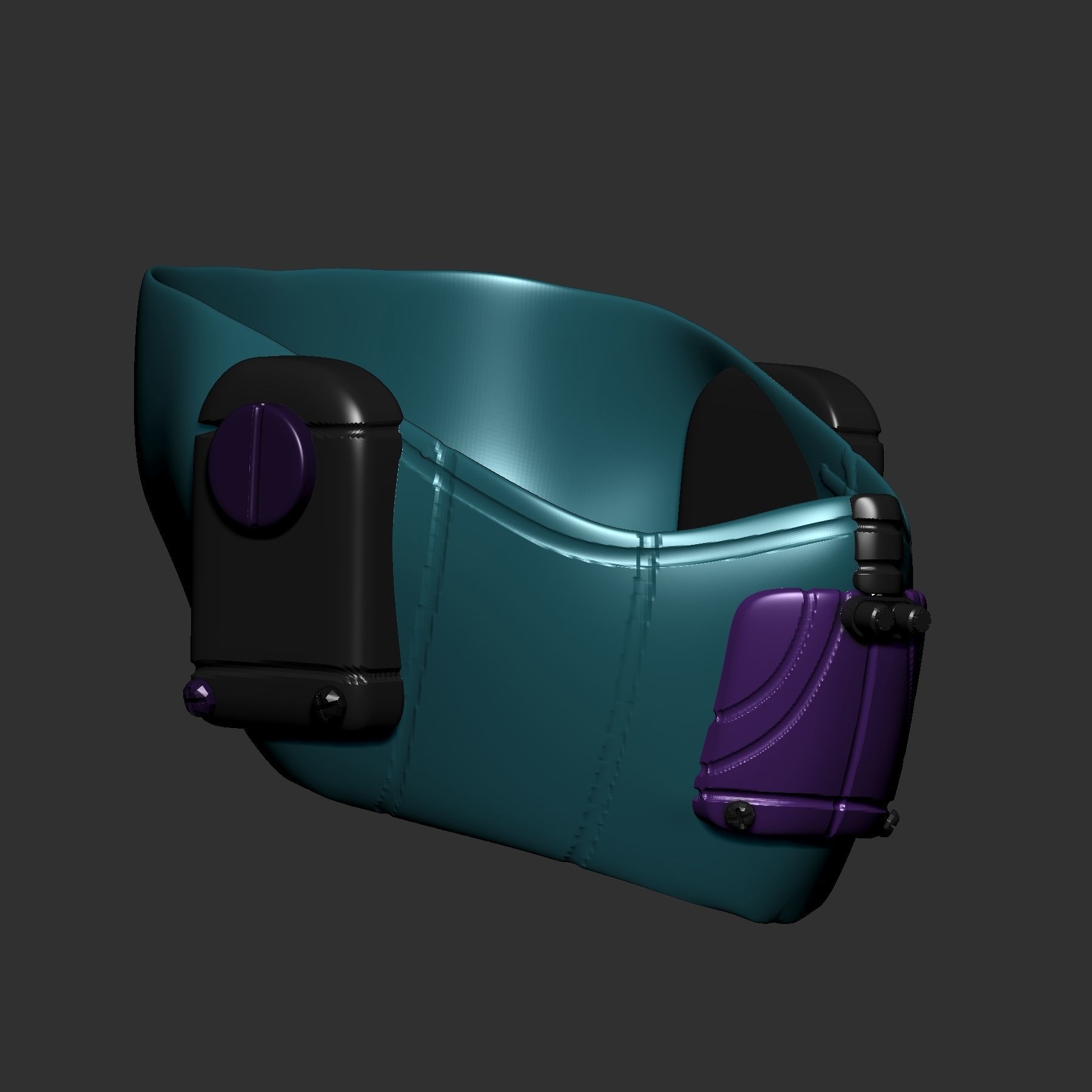 gas mask helmet scifi high poly sculpt ver 2 3d printable 3D model ...