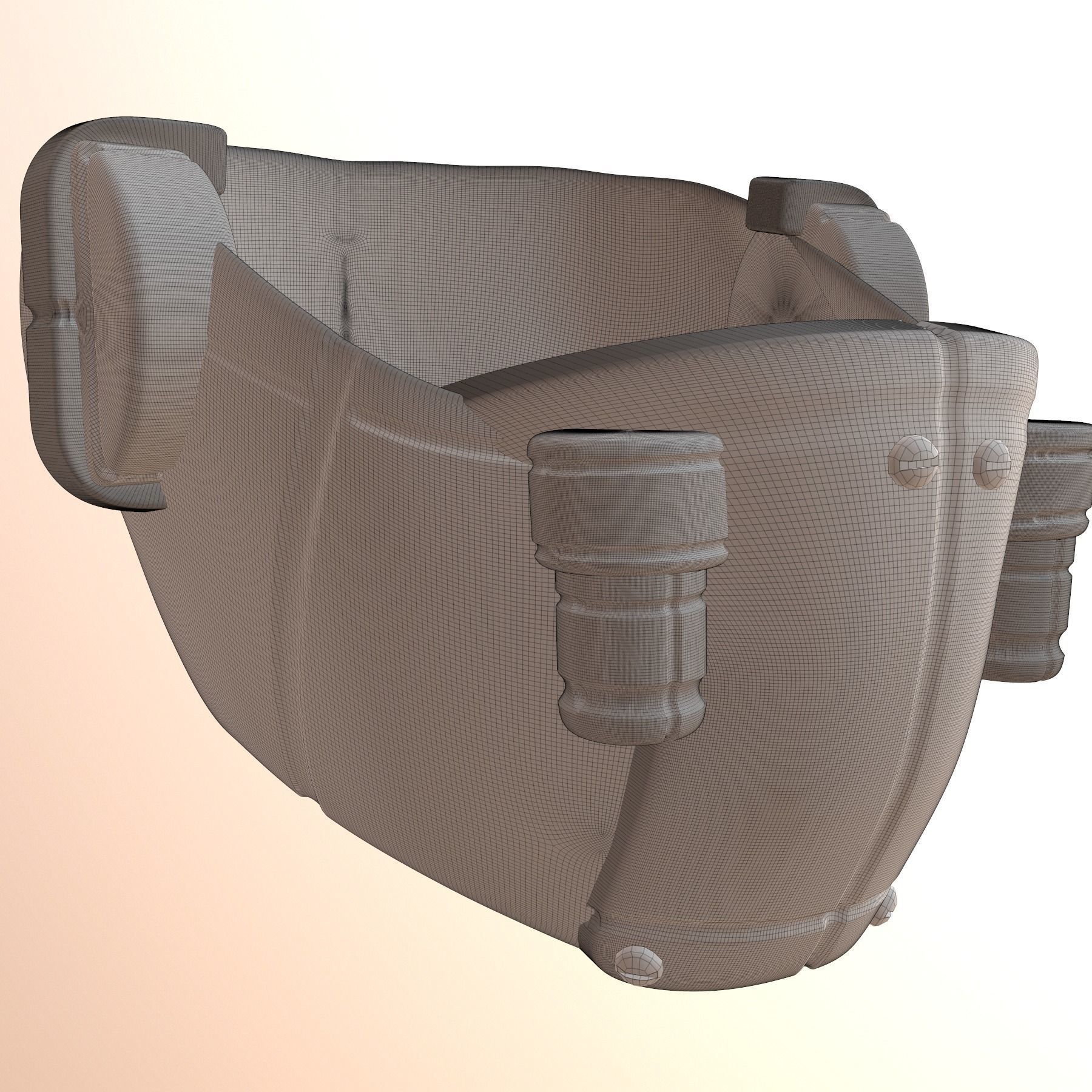 gas mask helmet scifi high poly sculpt ver9 3d printable 3D model ...
