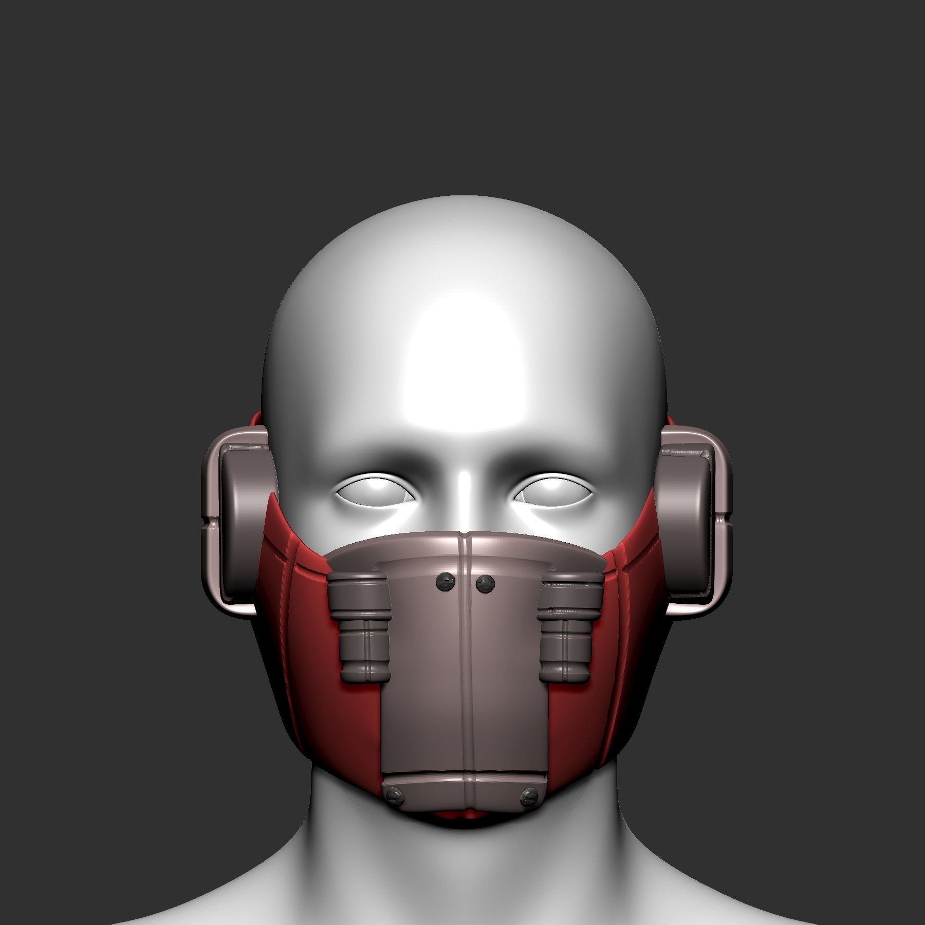 gas mask helmet scifi high poly sculpt ver9 3d printable 3D model ...