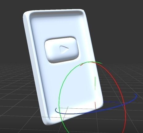 3D printable model YouTube button | CGTrader
