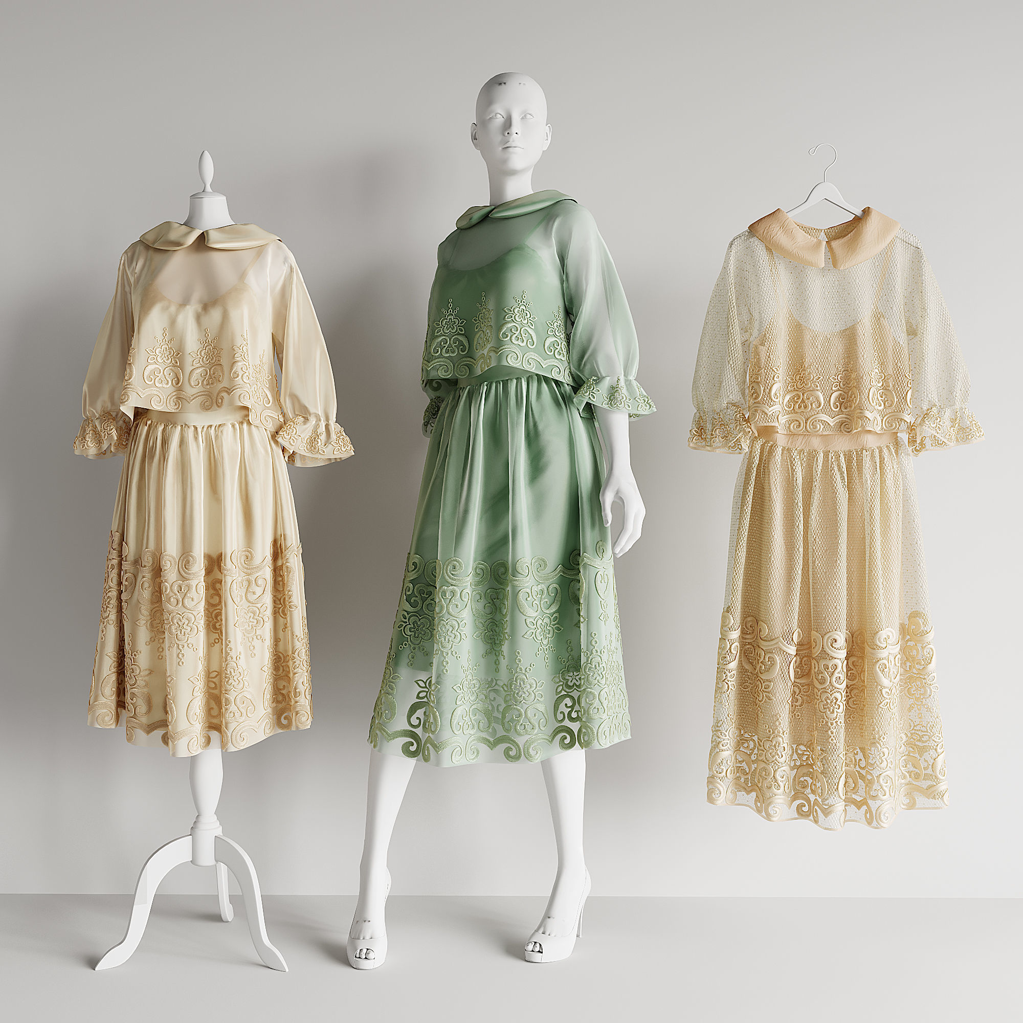 dress mannequin hanger wardrobe shop boutique salon