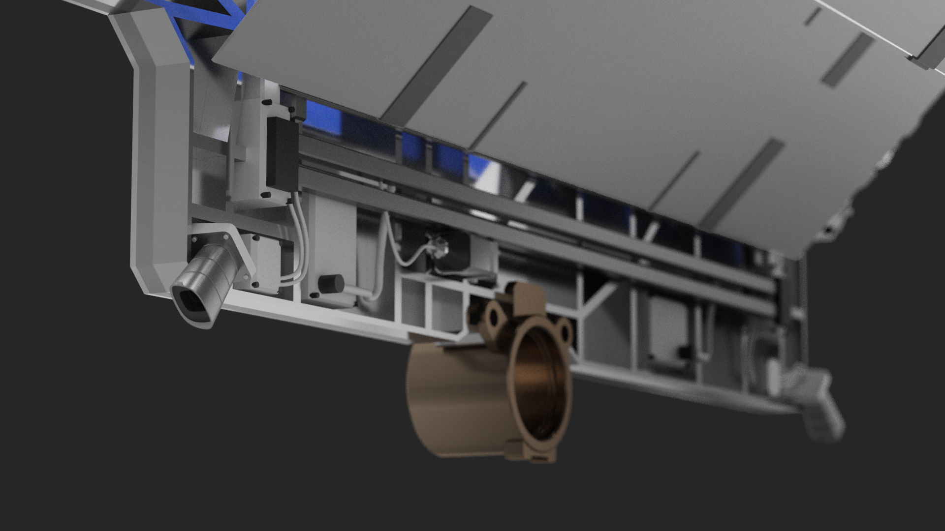 SpaceX Starlink Satellite 3D model animated rigged CGTrader