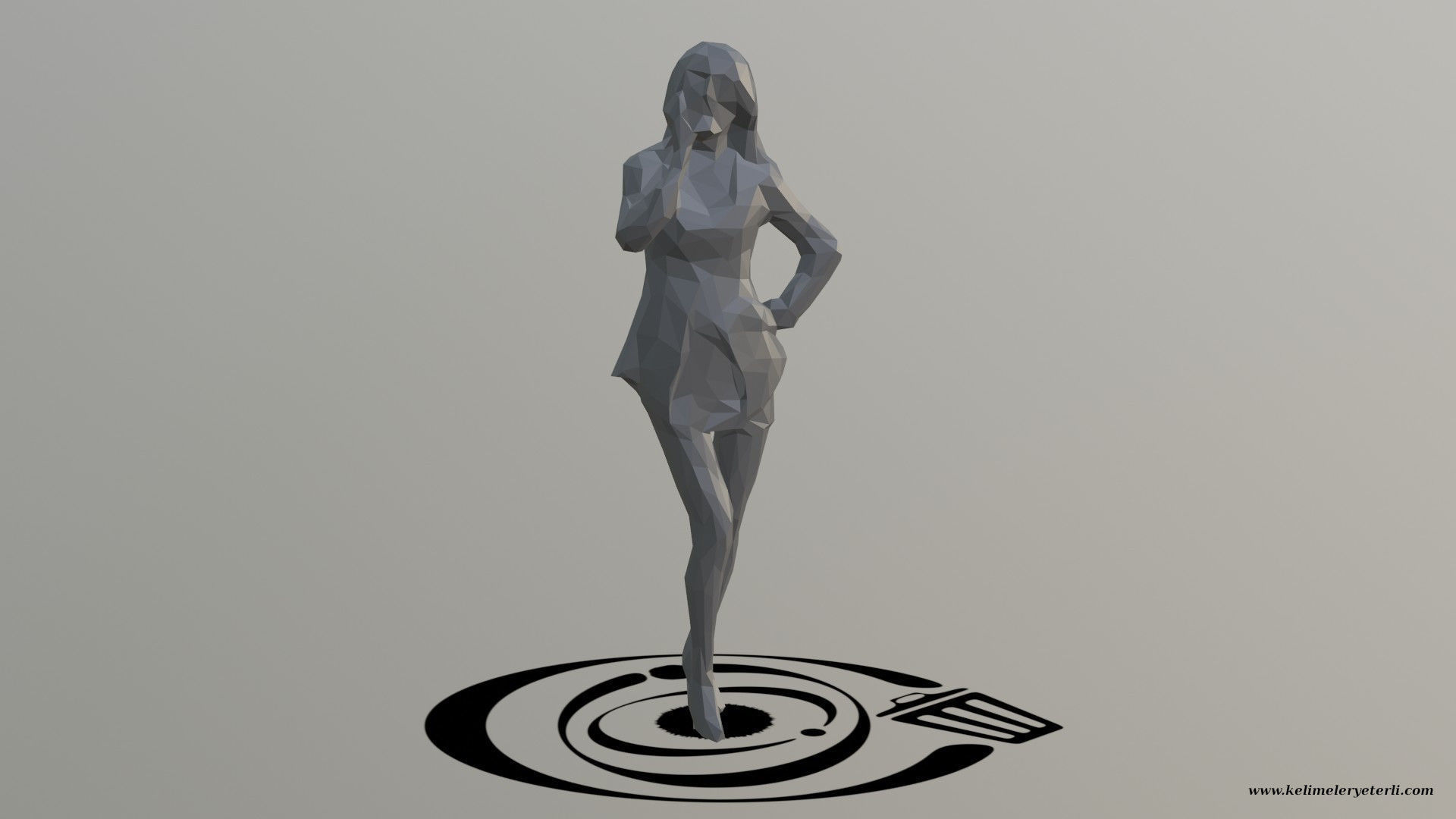 3D model Human 030 LP R VR / AR / lowpoly OBJ FBX STL