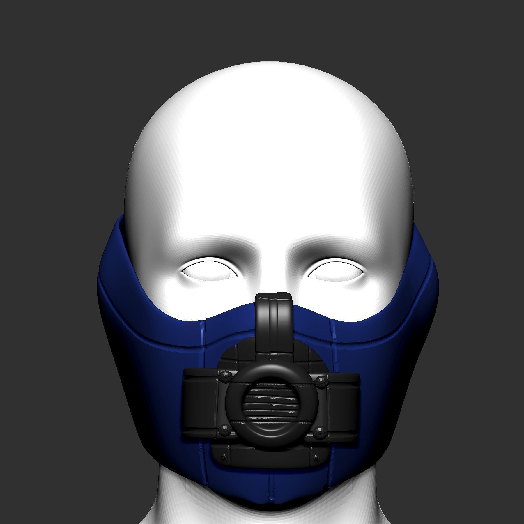 gas mask helmet scifi ver 3 sculpt 3d printable 3D model | CGTrader