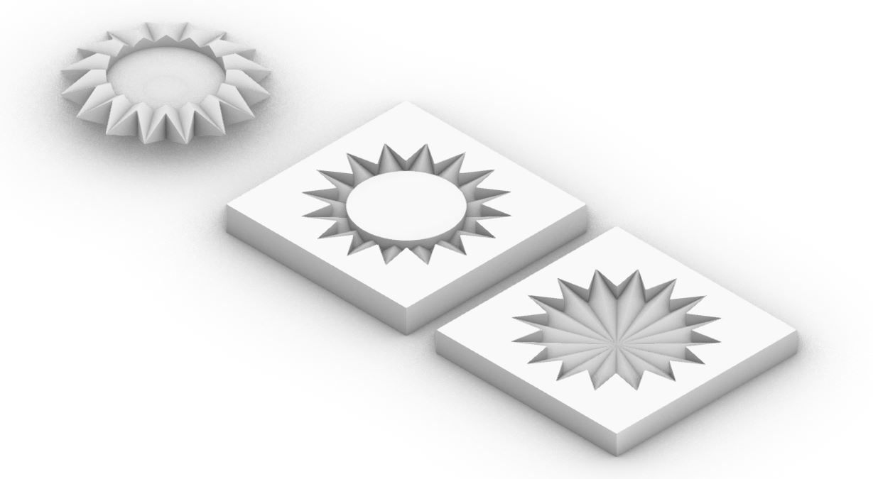 Geometric Coaster and Mold for Casting