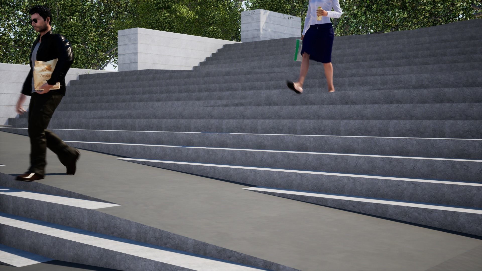Fouyle Ramp Modle 3D model STAIR AND RAMP VR / AR / low-poly | CGTrader