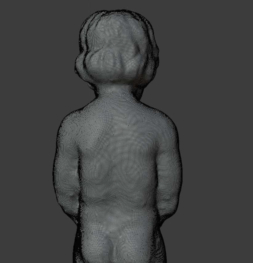 Scanned peeing boy garden statue 3D model CGTrader