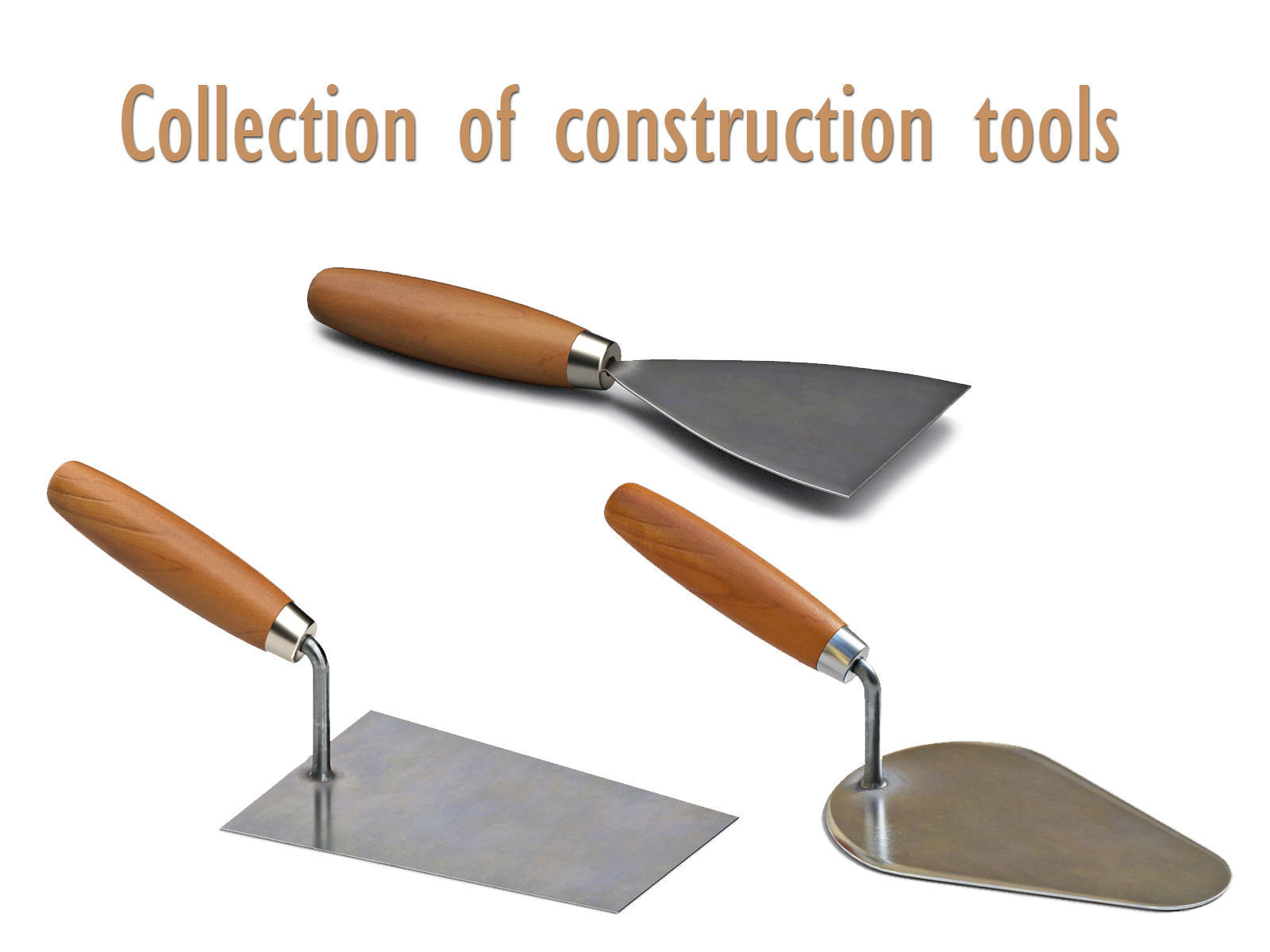 Collection of construction tools
