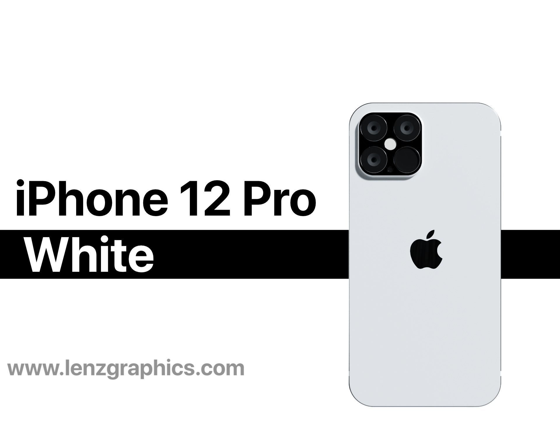iPhone 12 Pro White 3D CGTrader