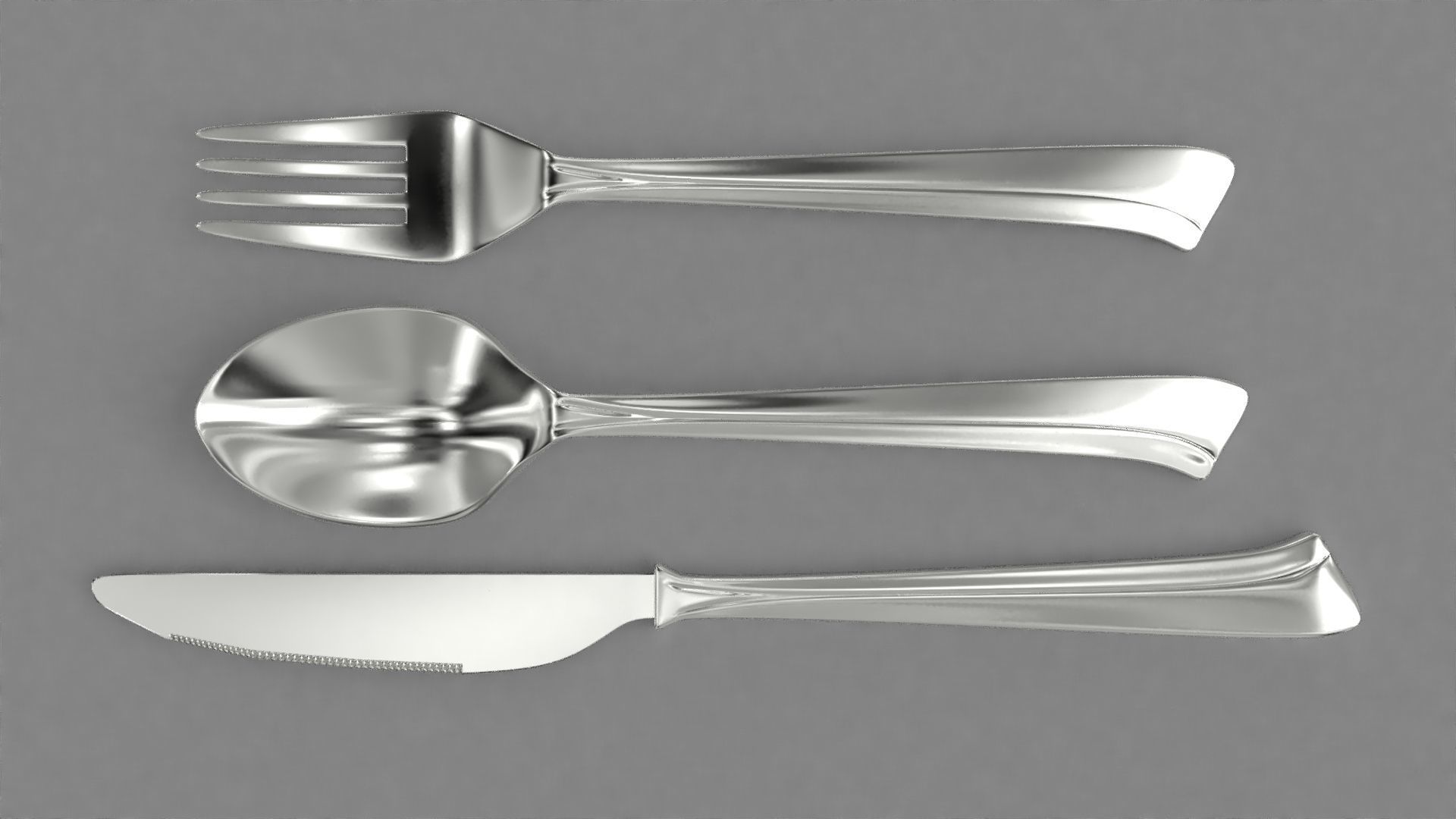 cutlery 3D model CGTrader