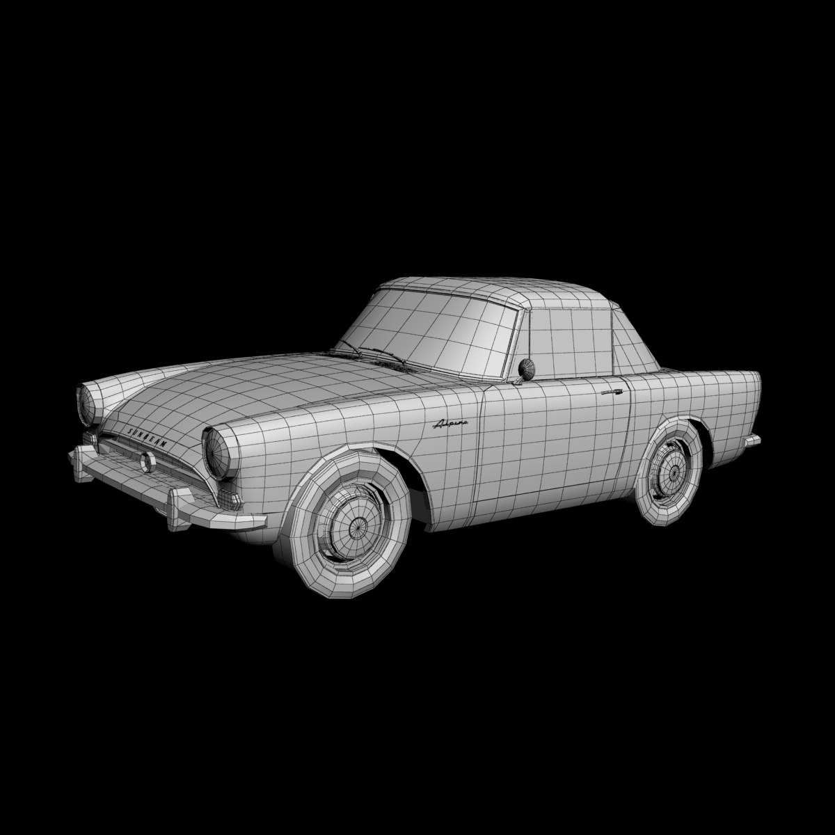 Sunbeam Alpine Series 4 3D model CGTrader