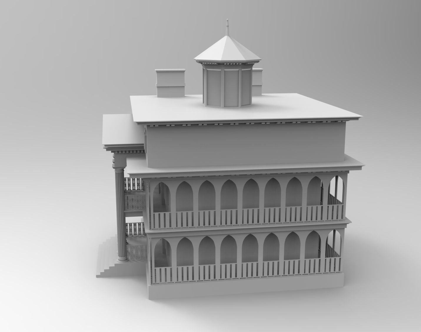 Disneyland Haunted Mansion 3D model 3D printable | CGTrader