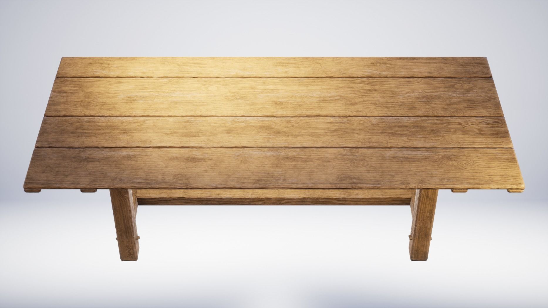 3D model Viking Anglo Saxon Wooden Table VR / AR / lowpoly CGTrader