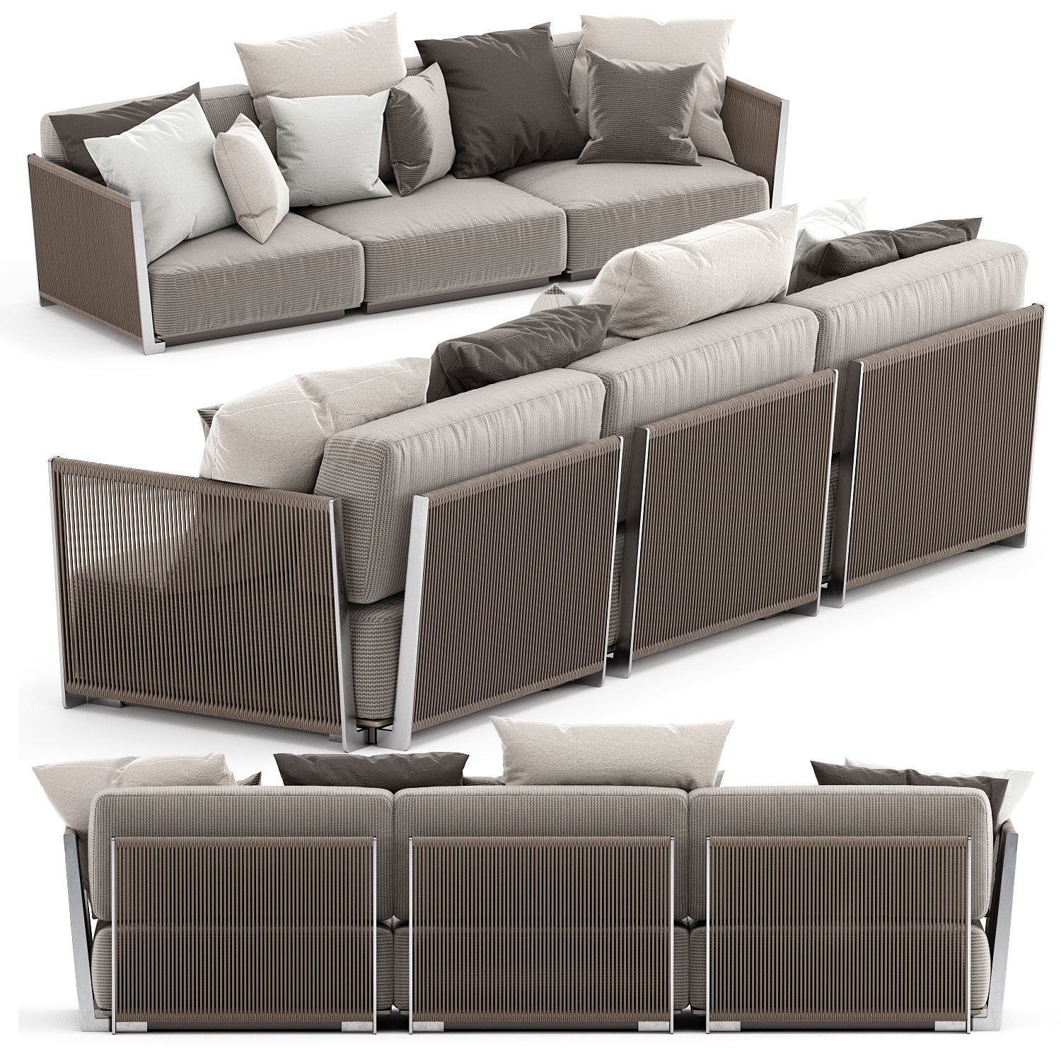 VULCANO OUTDOOR SOFA by FLEXFORM 3D model CGTrader