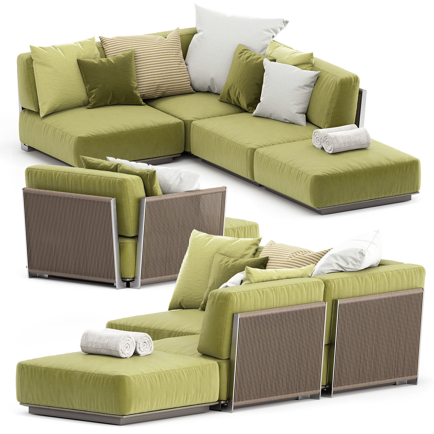 VULCANO OUTDOOR SOFA SET by FLEXFORM 3D model CGTrader