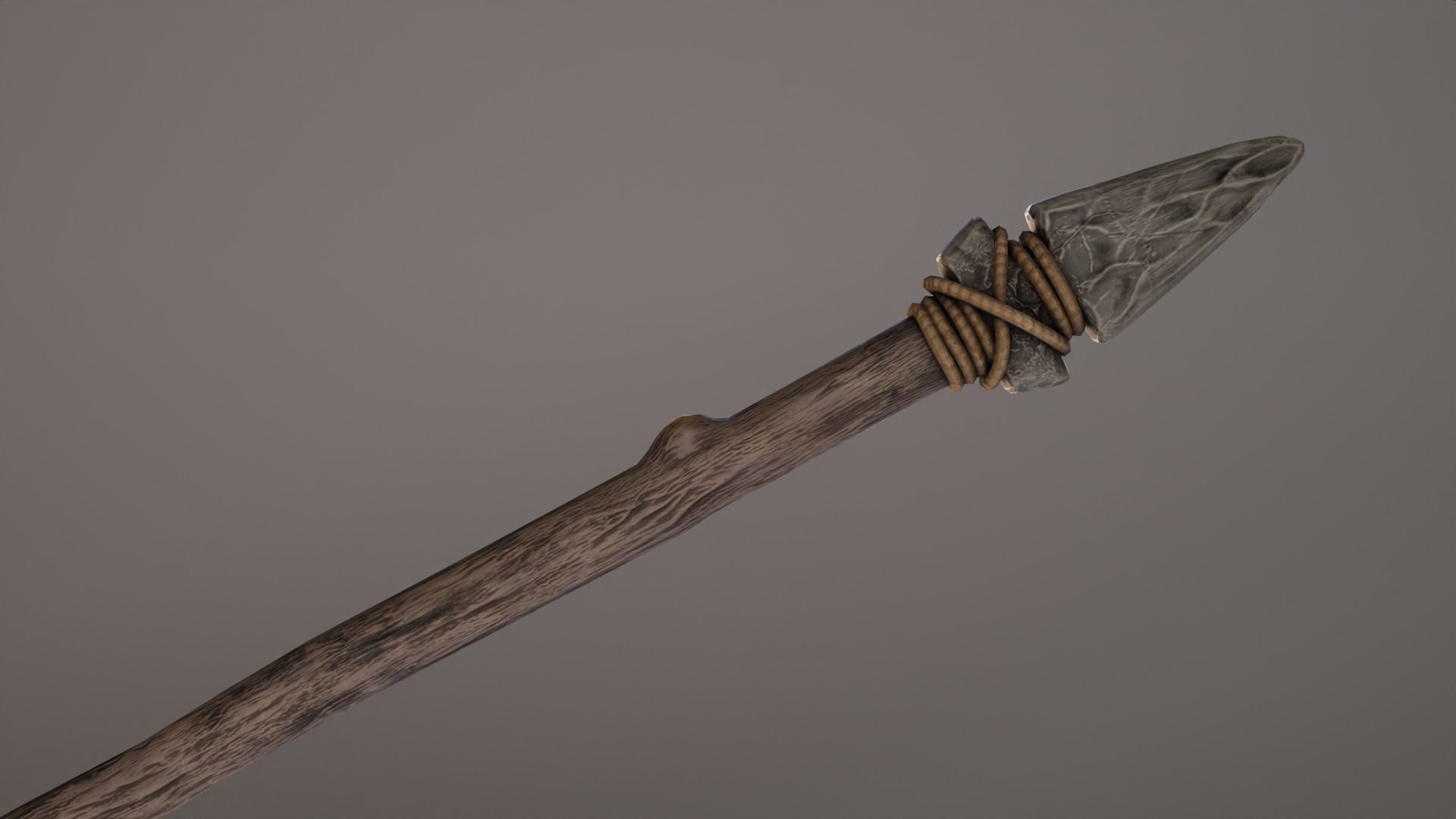 3D model Stone Spear VR / AR / lowpoly CGTrader
