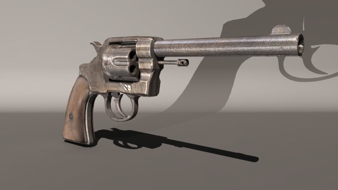 3d model colt revolver