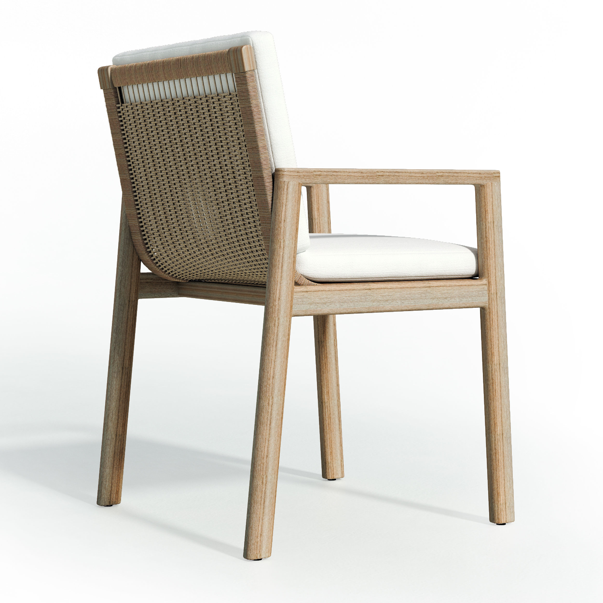 MESA TEAK ARMCHAIR 3D model CGTrader