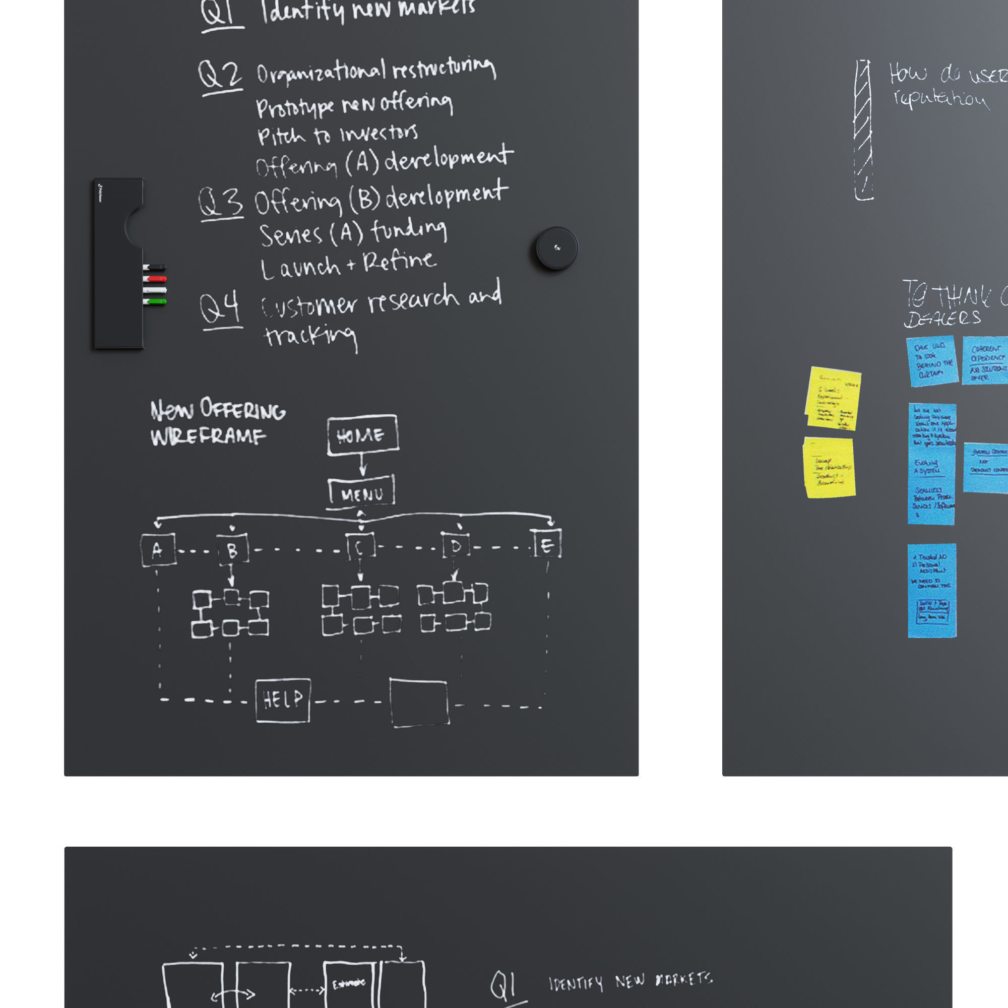 PolyVision WhiteBoard Sans Serif Flow 3D model CGTrader