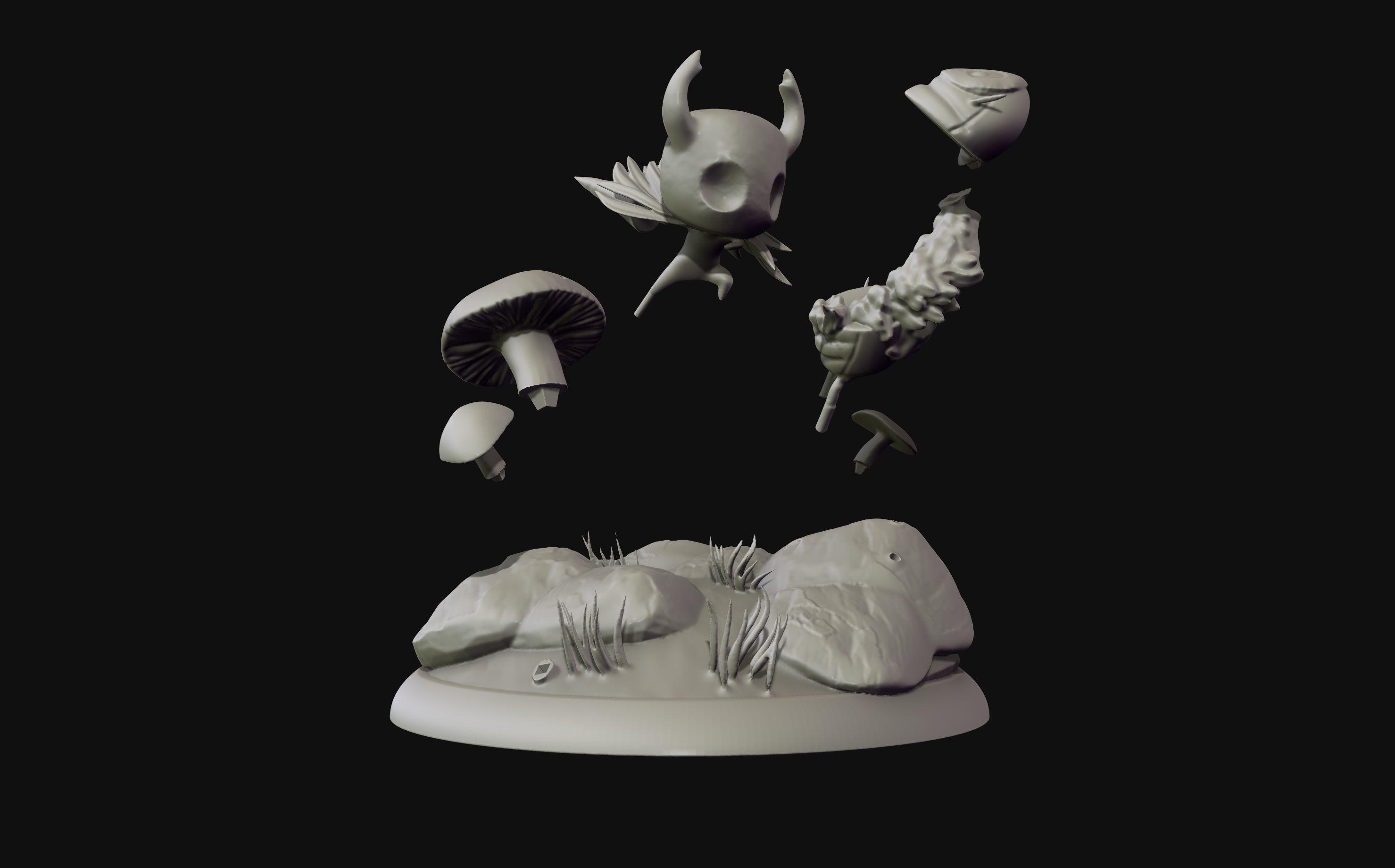 Hollow Knight Diorama statue 3d print 3D model 3D printable | CGTrader