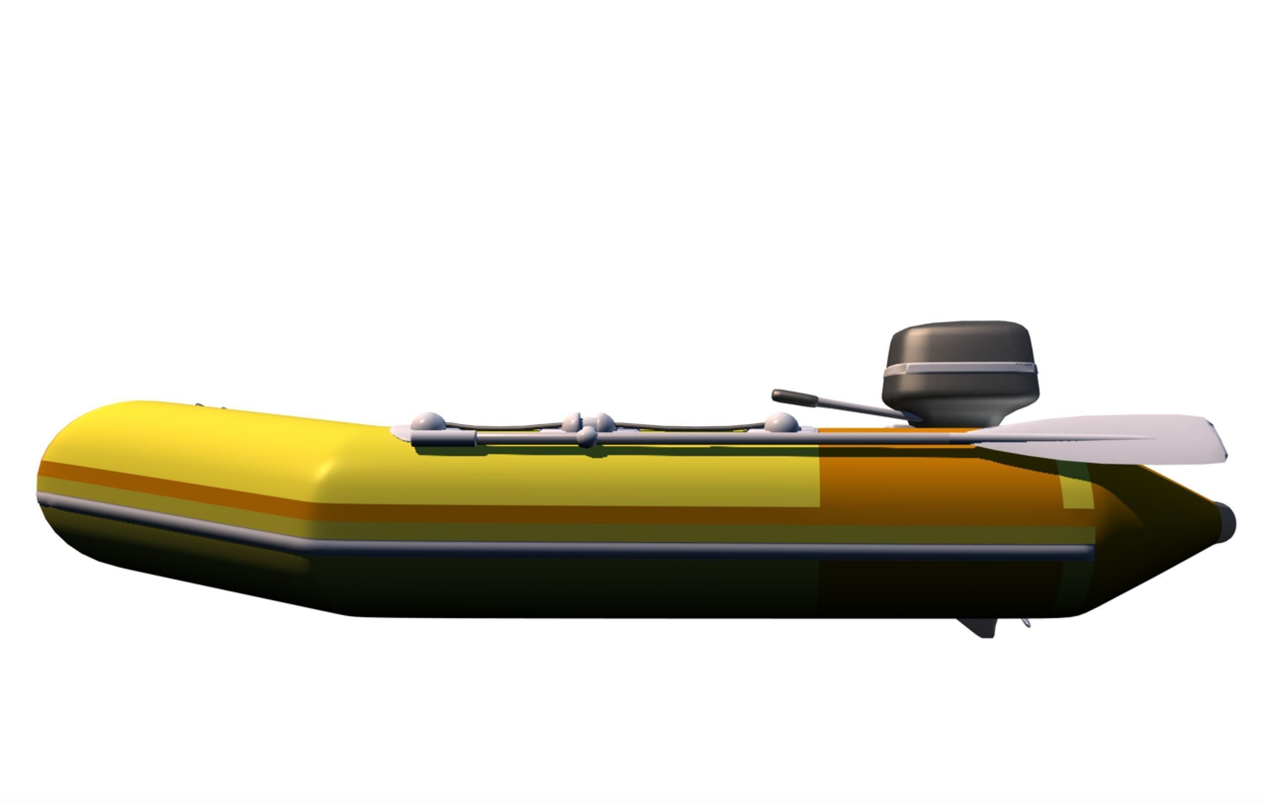 Boat zodiac 3D model CGTrader
