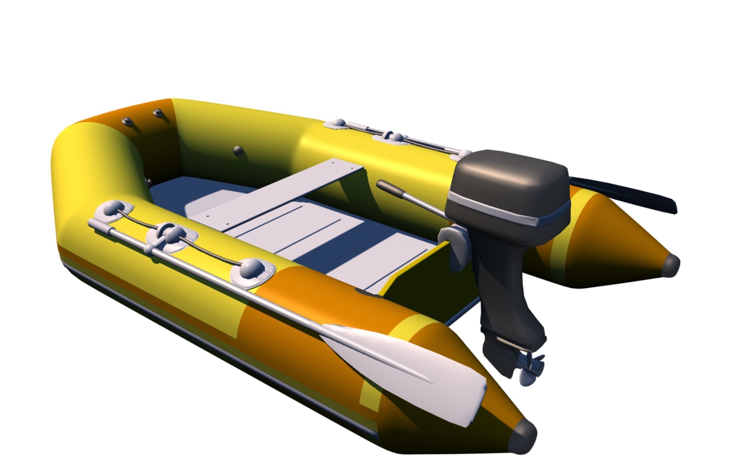 Boat zodiac 3D model CGTrader
