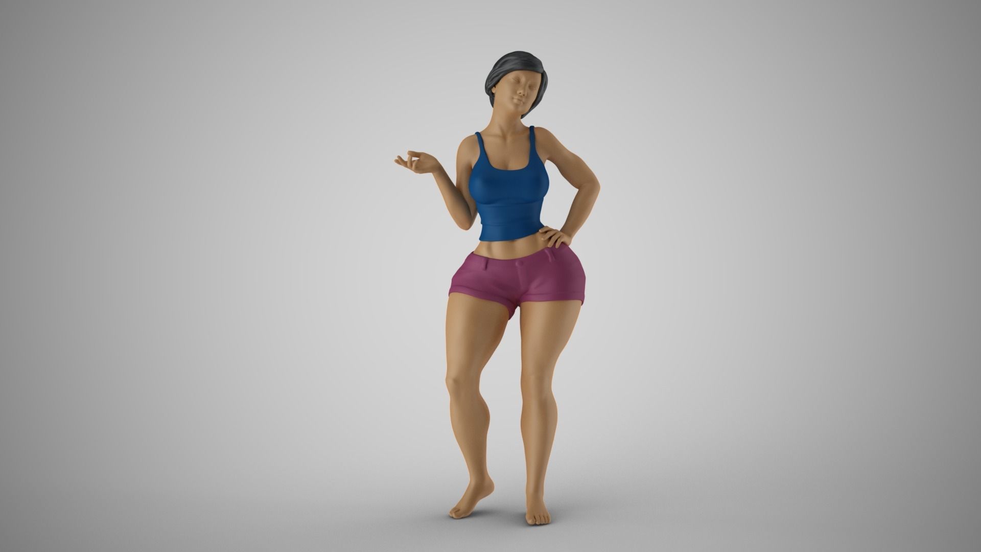 Woman Standing Chat 2