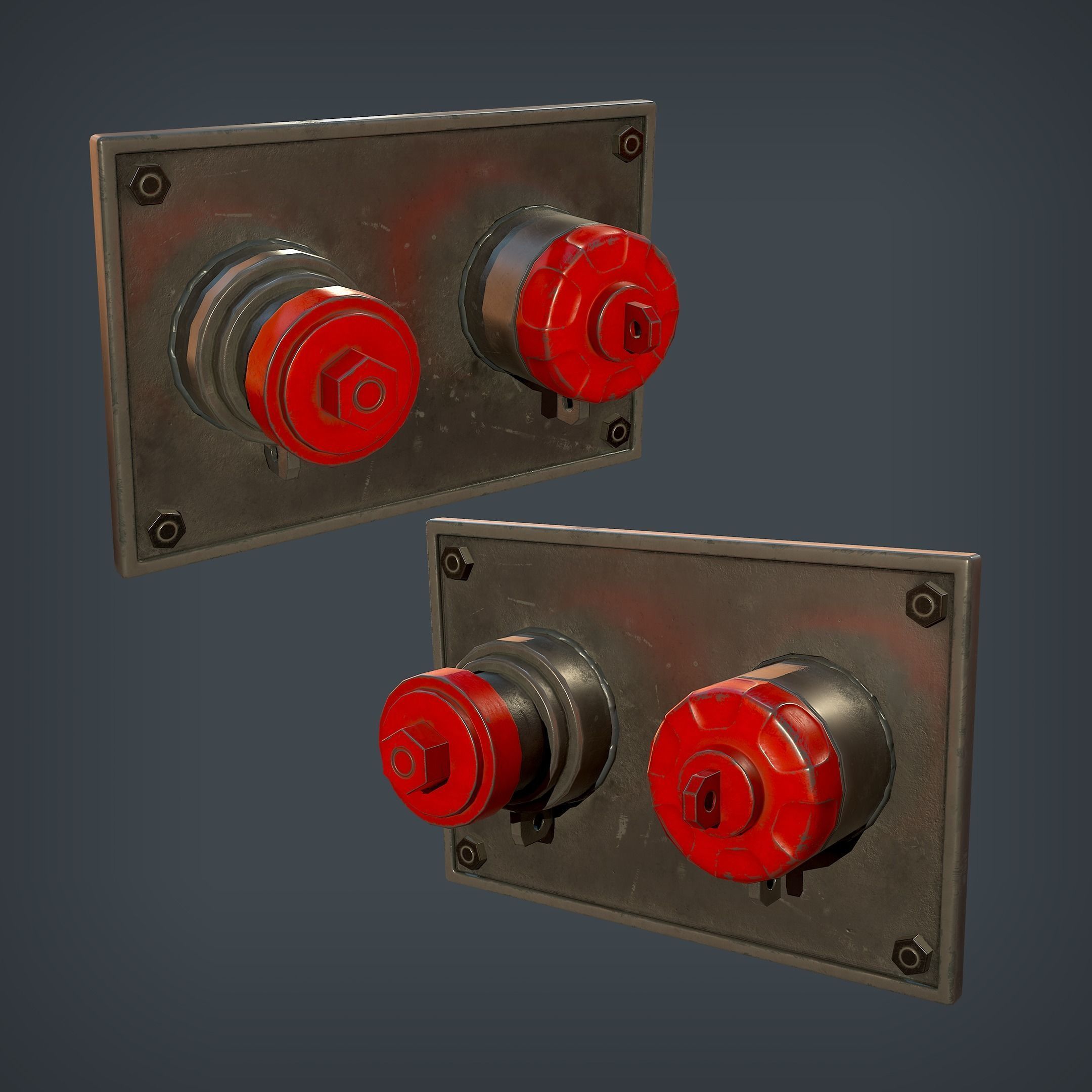 3D model Fire Hydrant Wall CGTrader