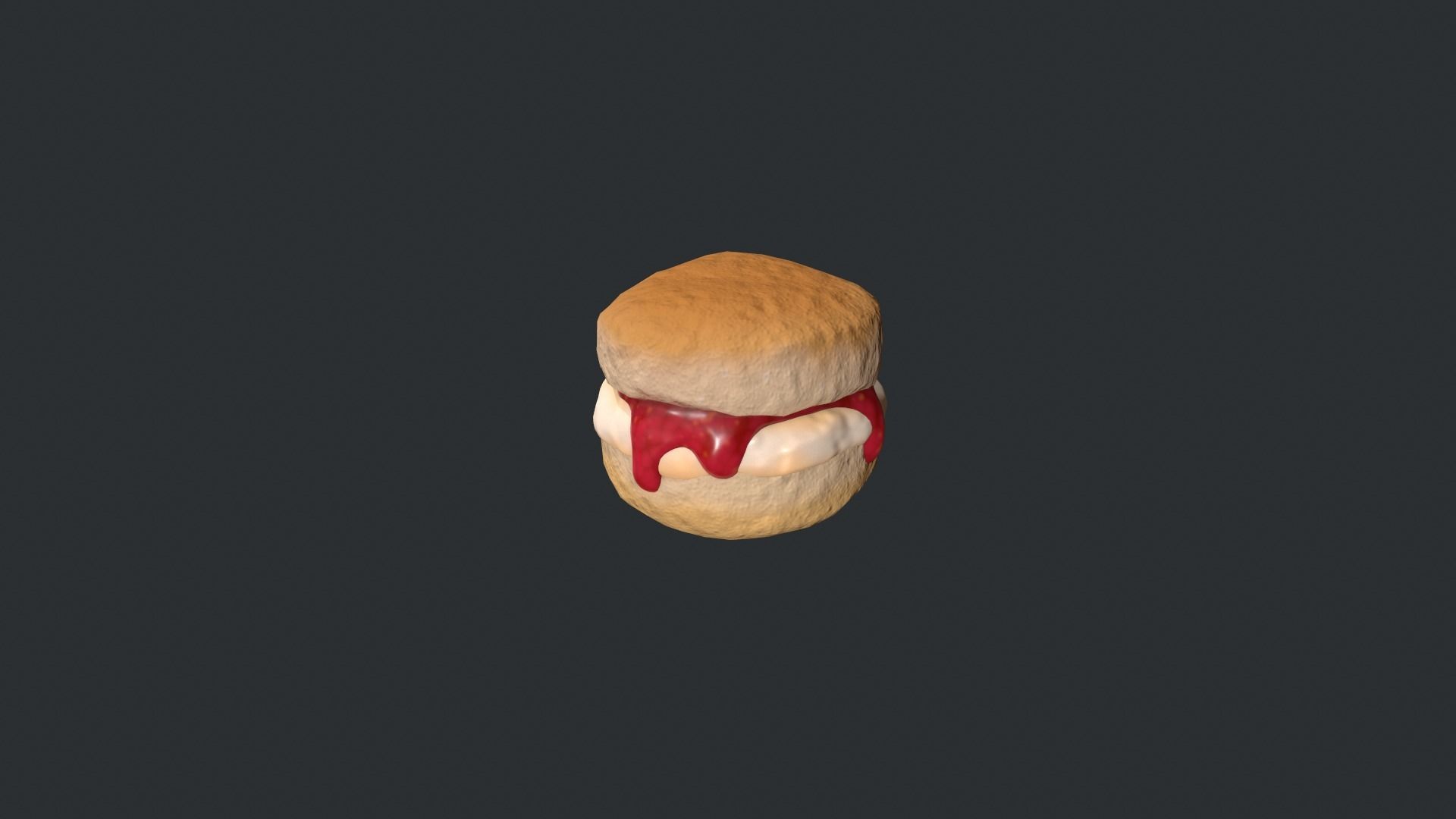 Scone with Jam and Cream