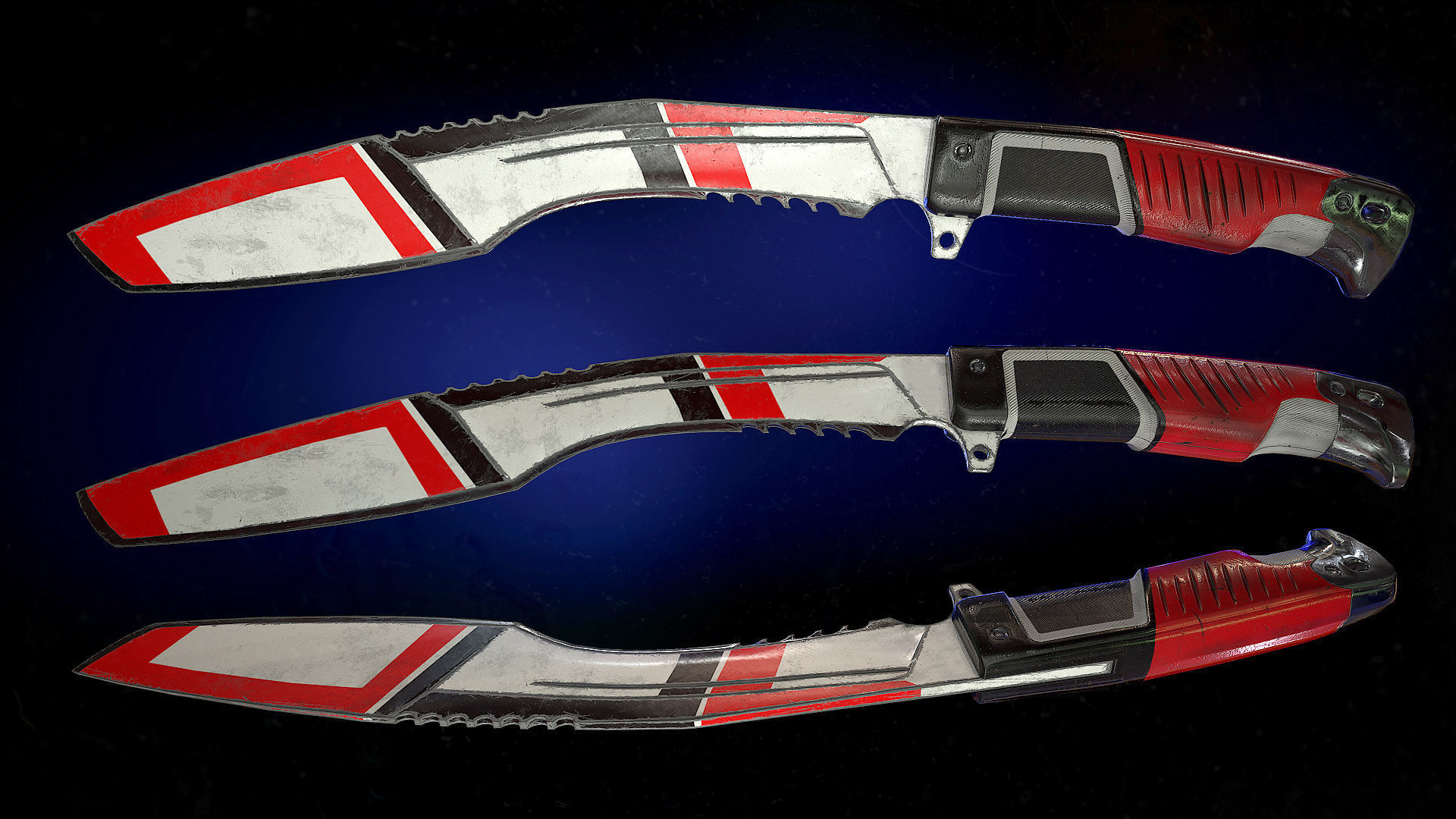 3D model Sci-Fi Knife Kukri VR / AR / low-poly | CGTrader