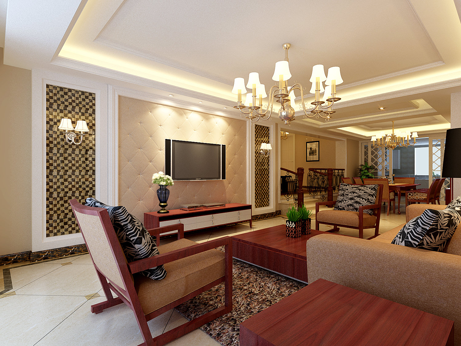 Deluxe Living Room 3D interior | CGTrader Deluxe Living Room 3D interior | CGTrader