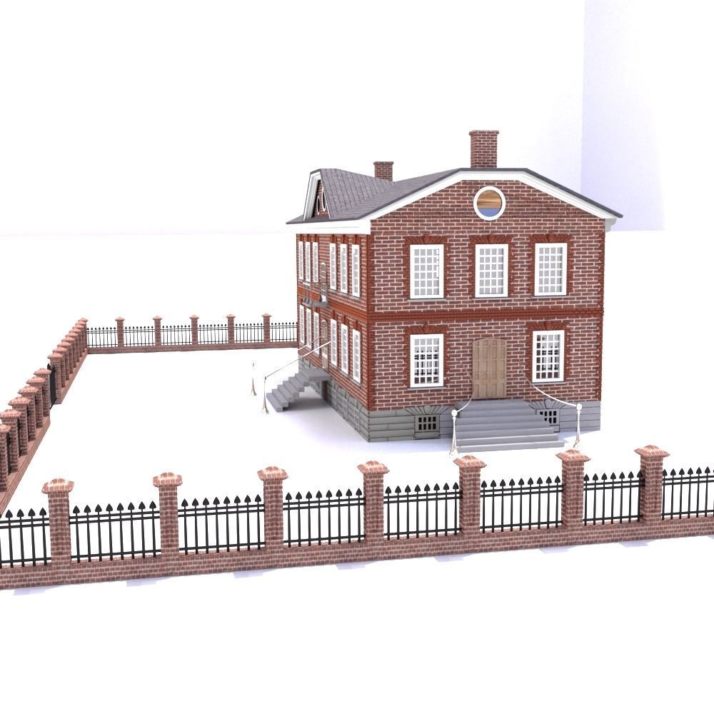 haunted house providence rhode island usa 3d model 3D model CGTrader