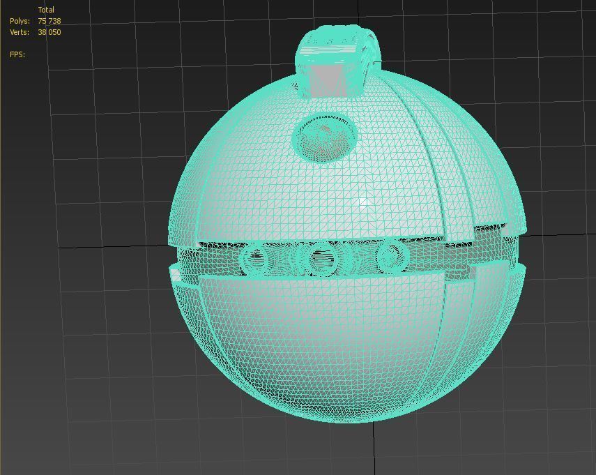 Star Wars Thermal Detonator Cosplay prop replica 3D model 3D printable
