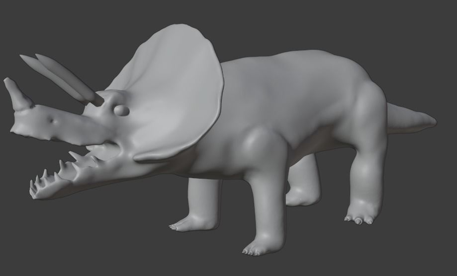 Triceratops game-ready