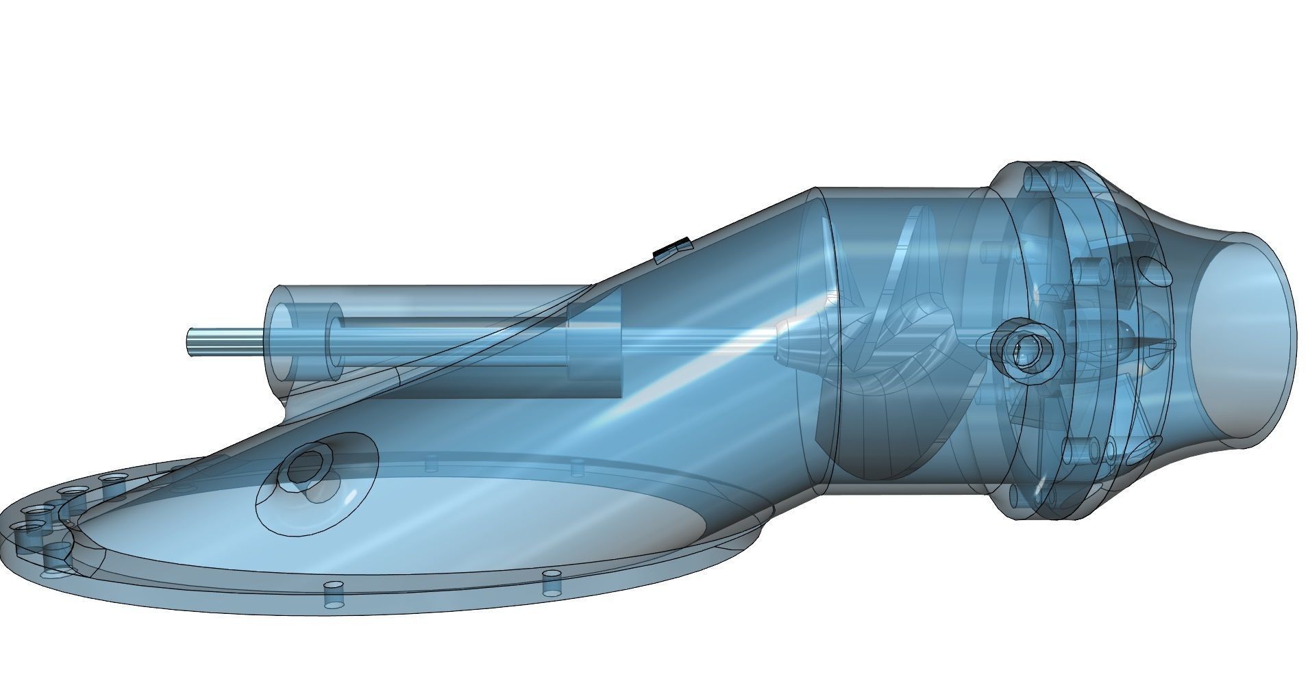 WATER JET PROPULSION UNIT HAMILTON WATER JET THRUSTER 3D model 3D