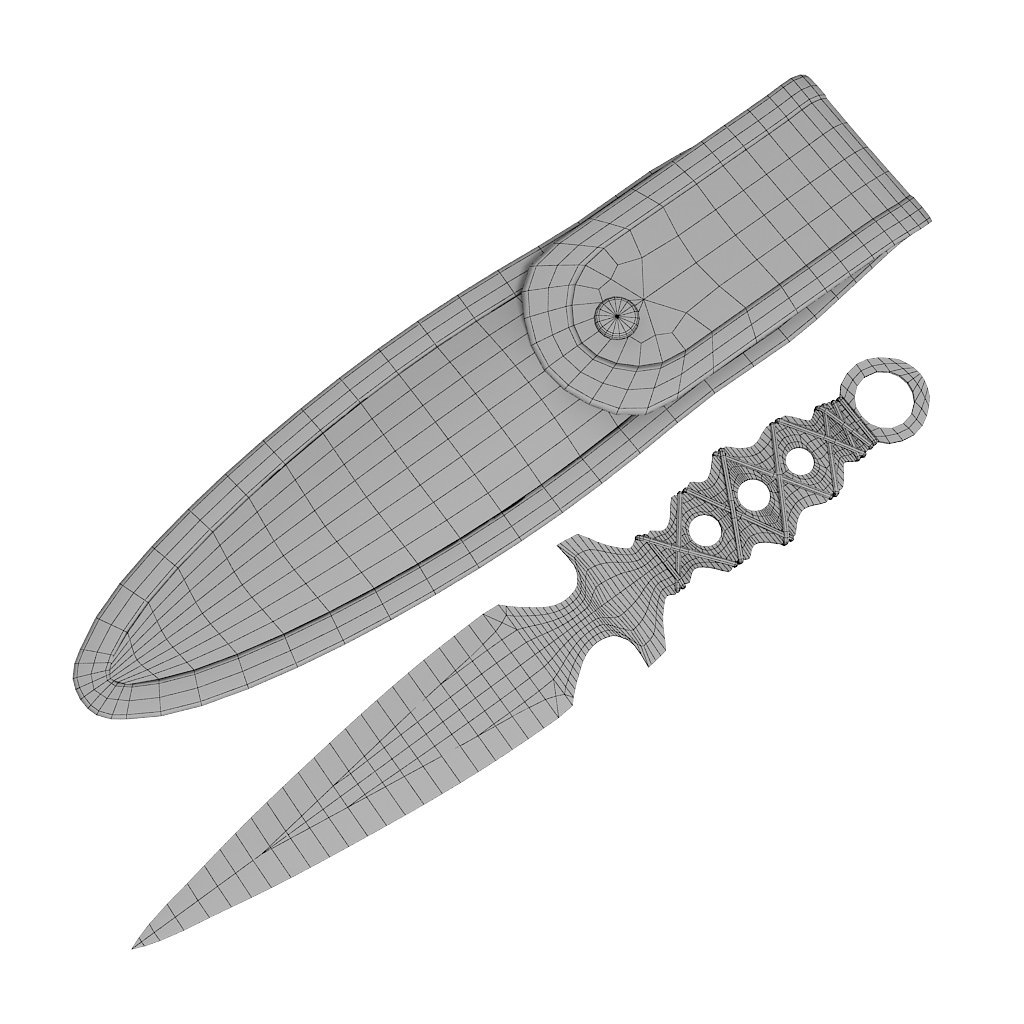 Throwing knives 3D model CGTrader