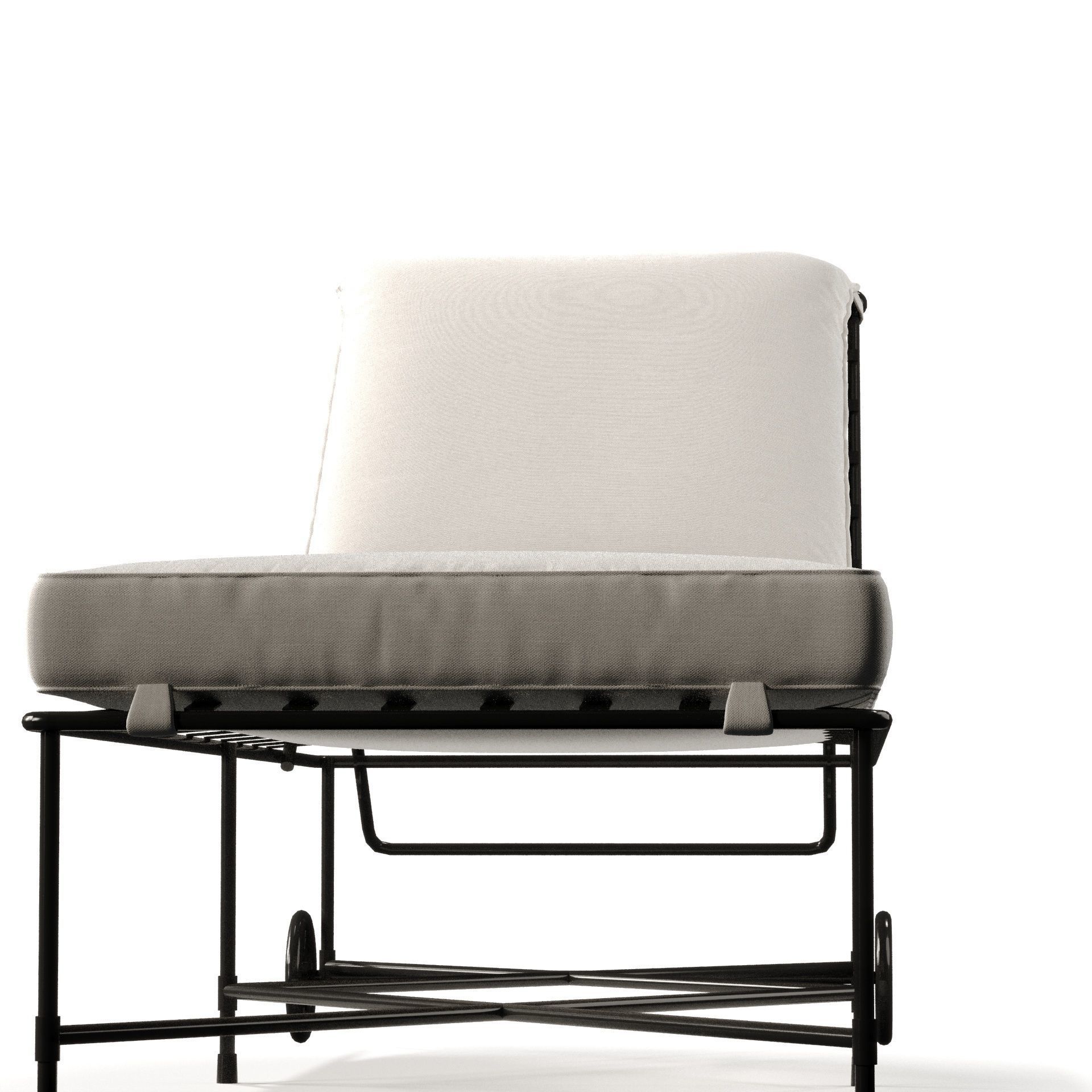 JANUS ET CIE AMALFI CHAISE LOUNGE 3D model CGTrader