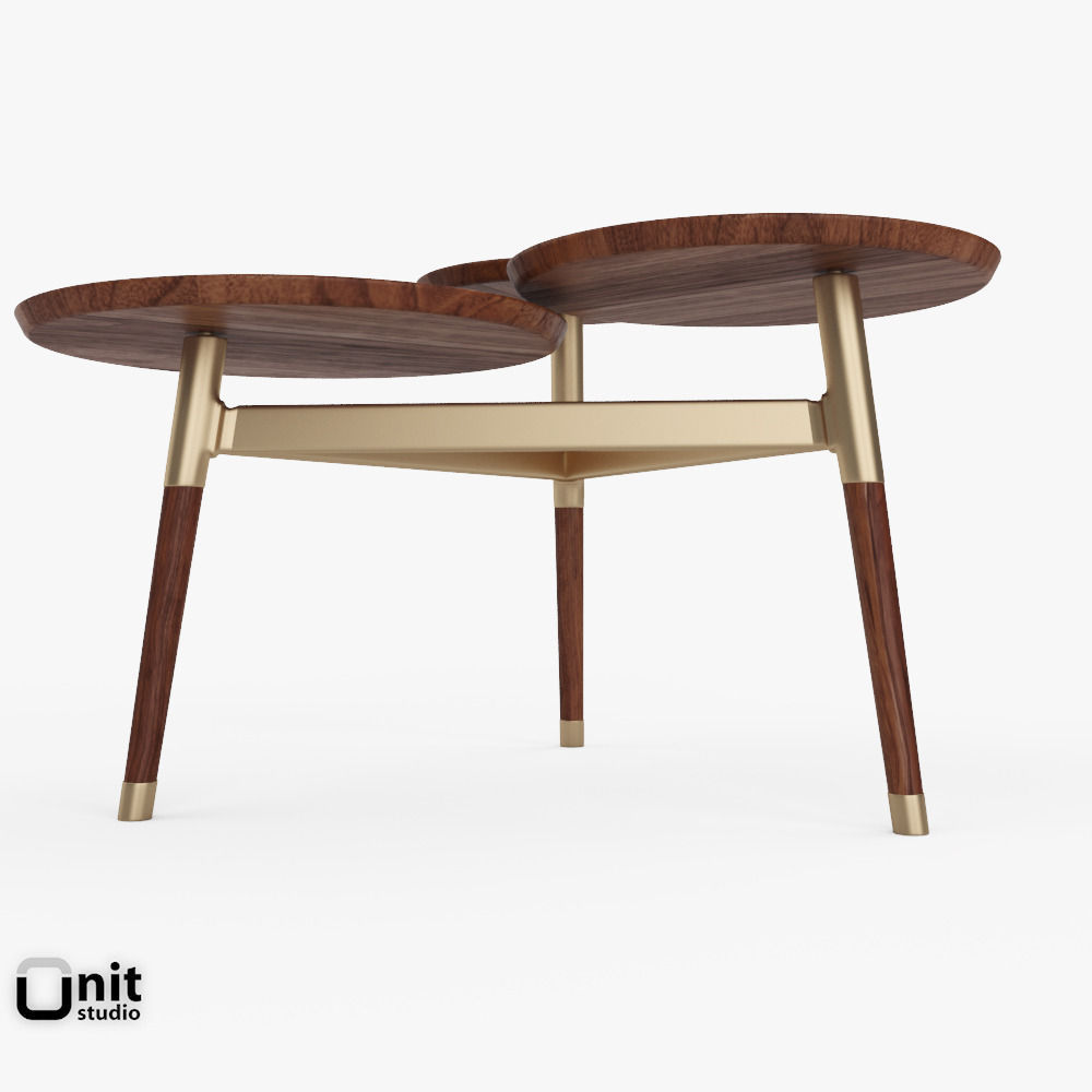 Clover Coffee Table by West Elm 3D model CGTrader