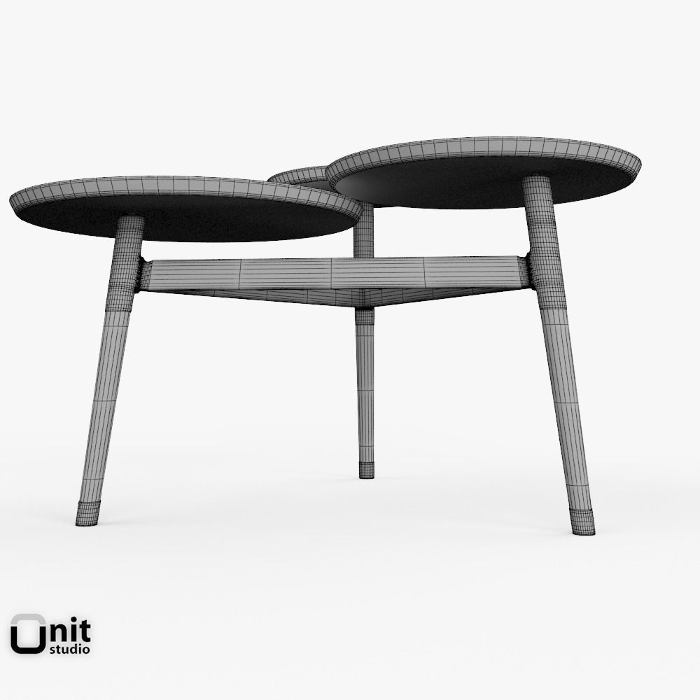 Clover Coffee Table by West Elm 3D model CGTrader