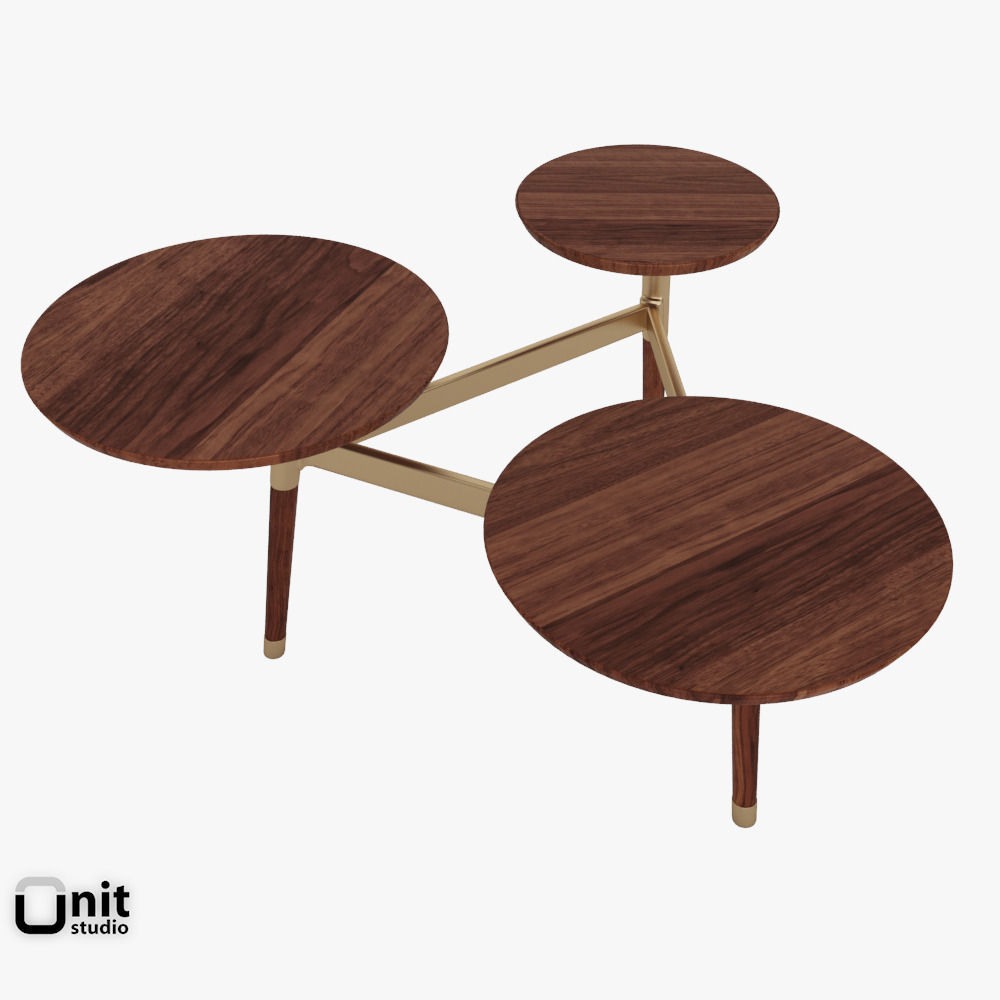 Clover Coffee Table by West Elm 3D model CGTrader