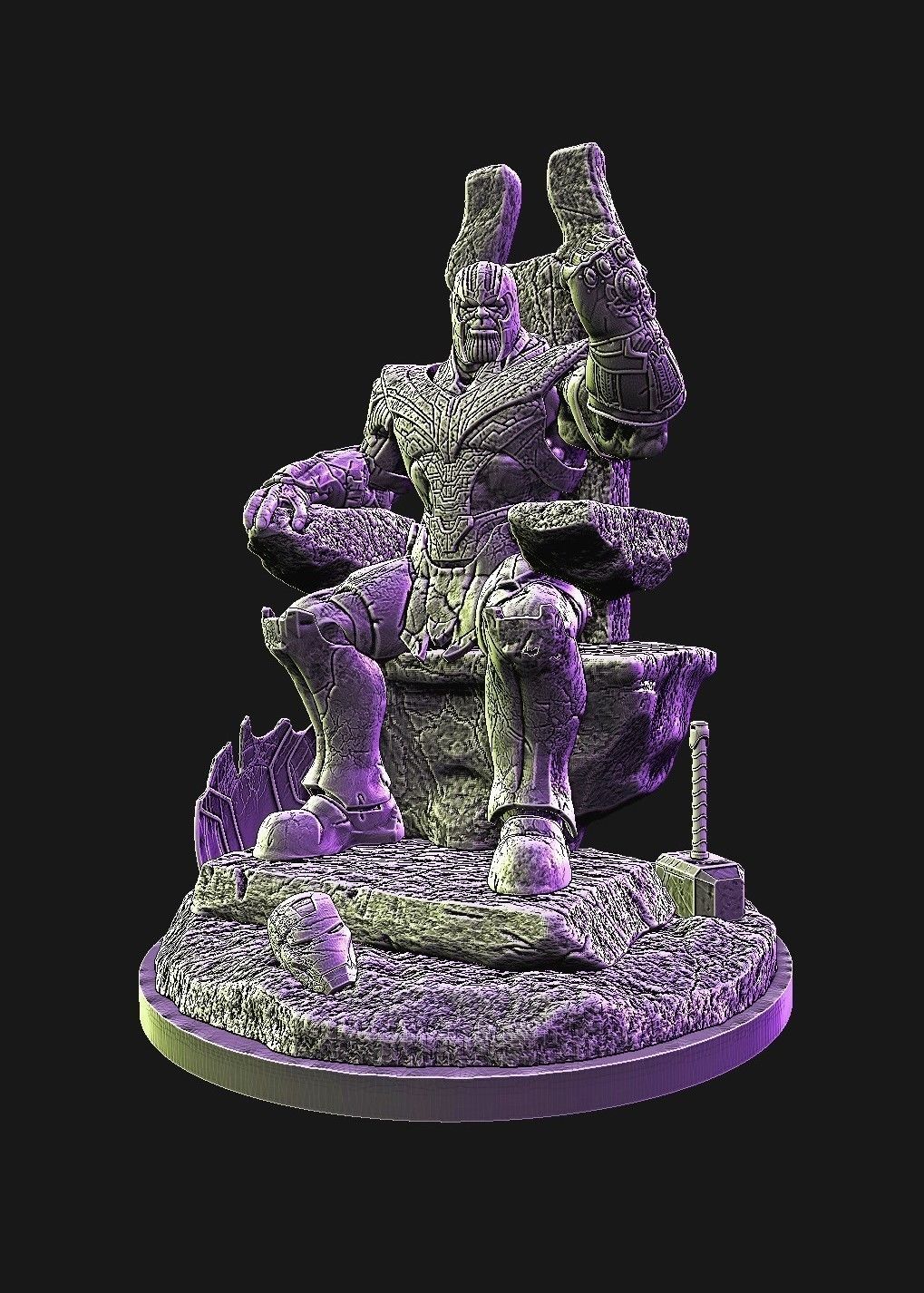 Thanos in throne