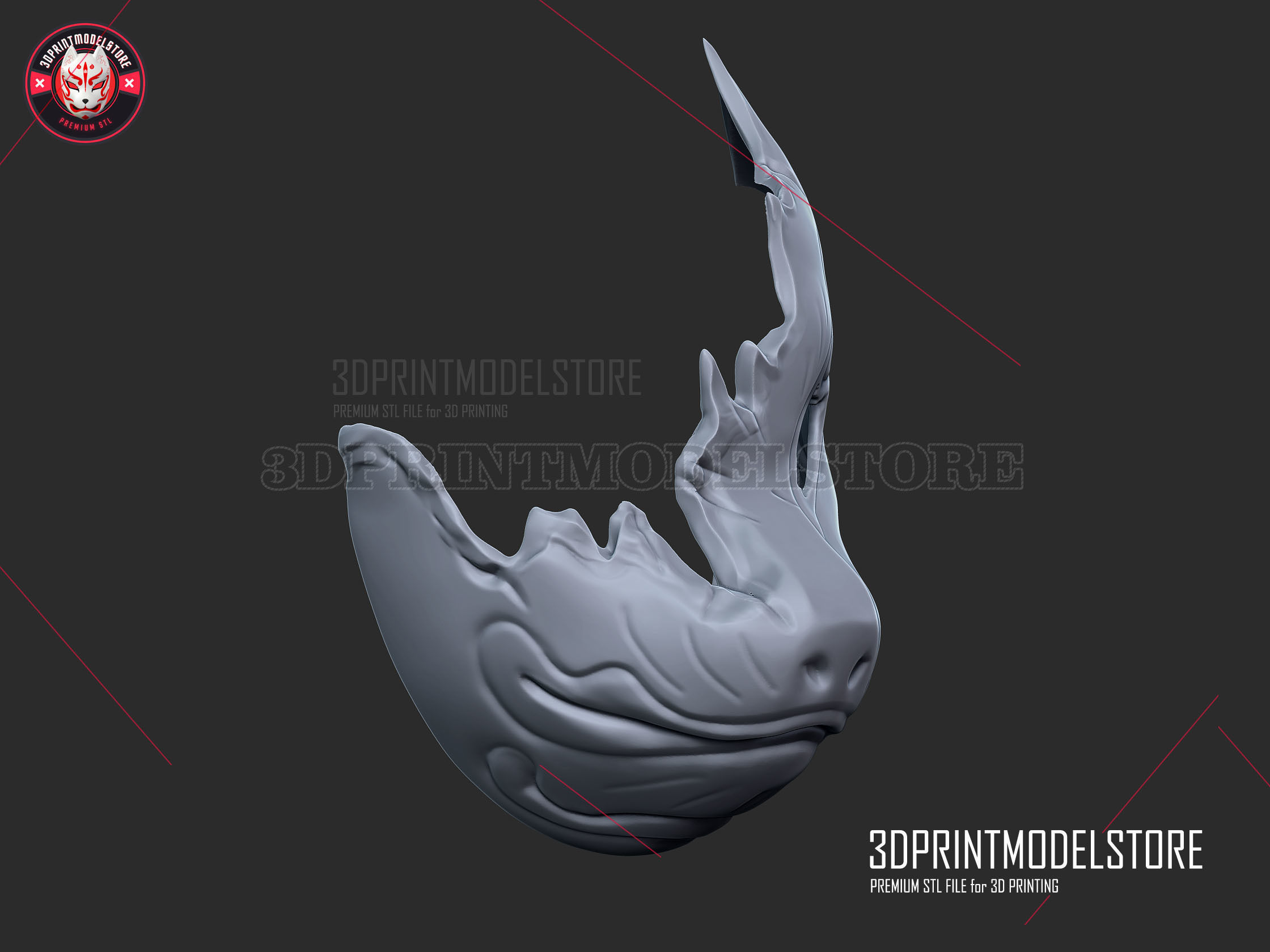 Ghost of Tsushima Tomoe Mask 3D model 3D printable CGTrader